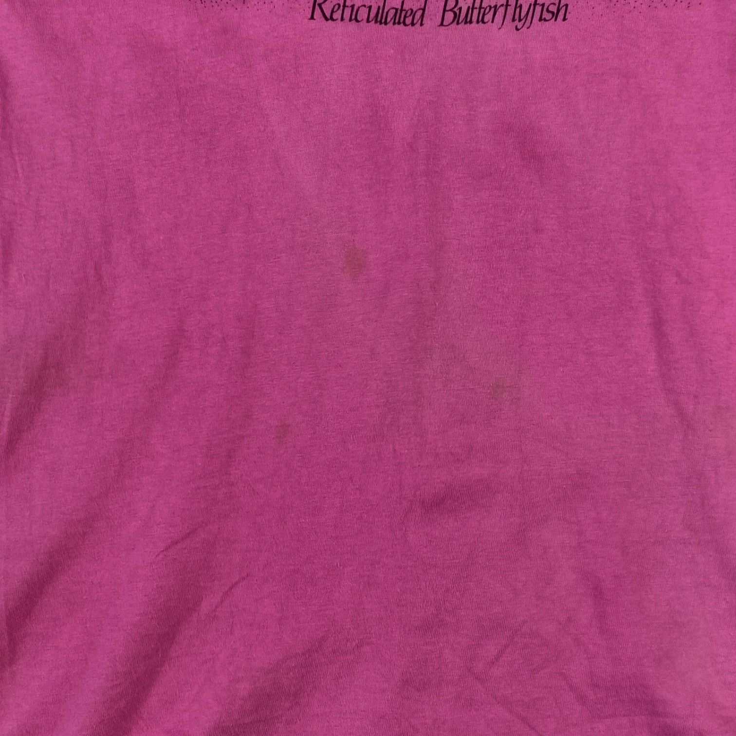Hanes Vintage 80's HANES Reticulated Butterflyfish Hawaii T-Shirt Size US M / EU 48-50 / 2 - 10 Thumbnail