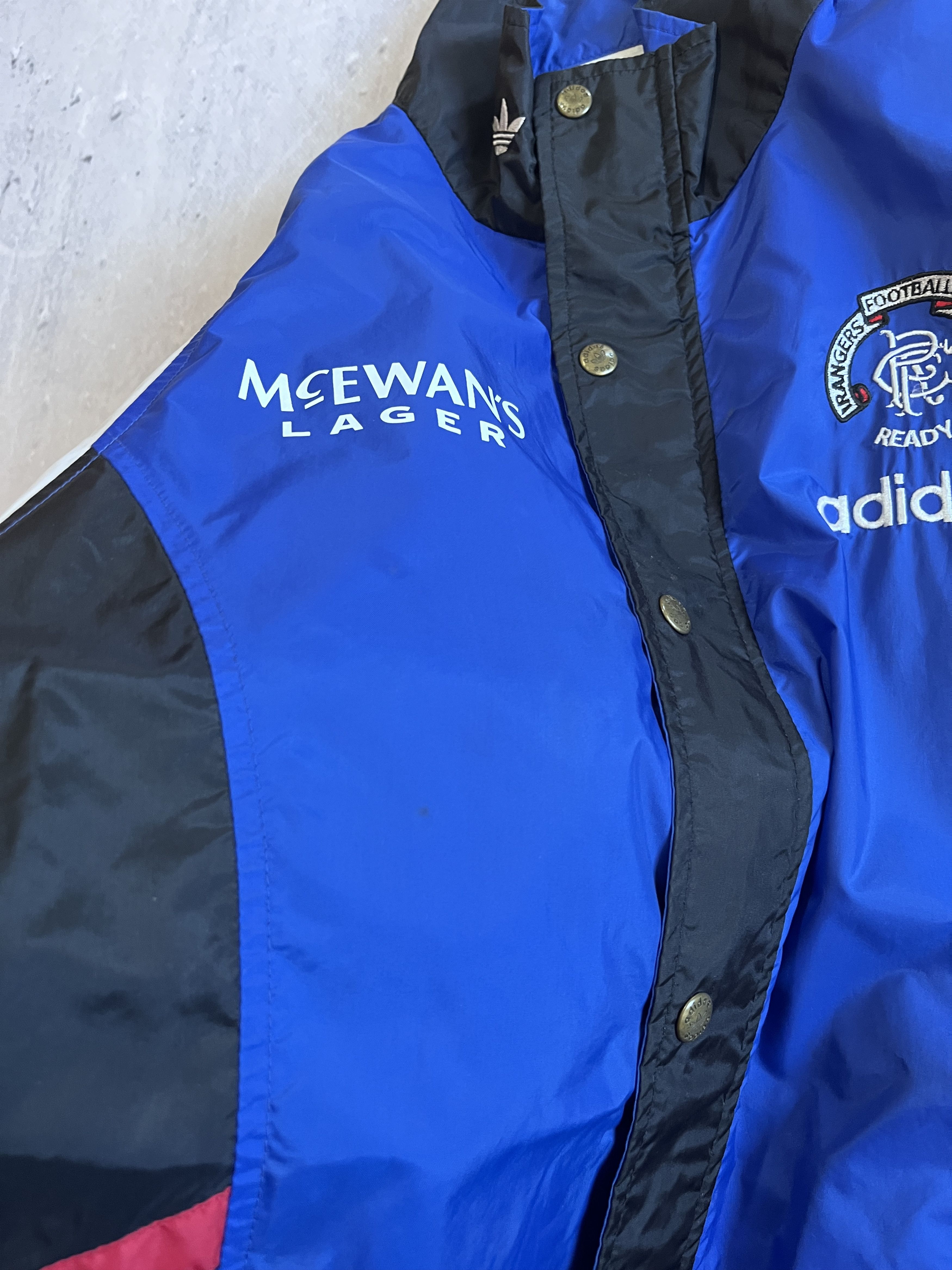 Adidas ADIDAS RANGERS VINTAGE 90S WINDBREAKER SPORT JACKET Size US L / EU 52-54 / 3 - 12 Thumbnail