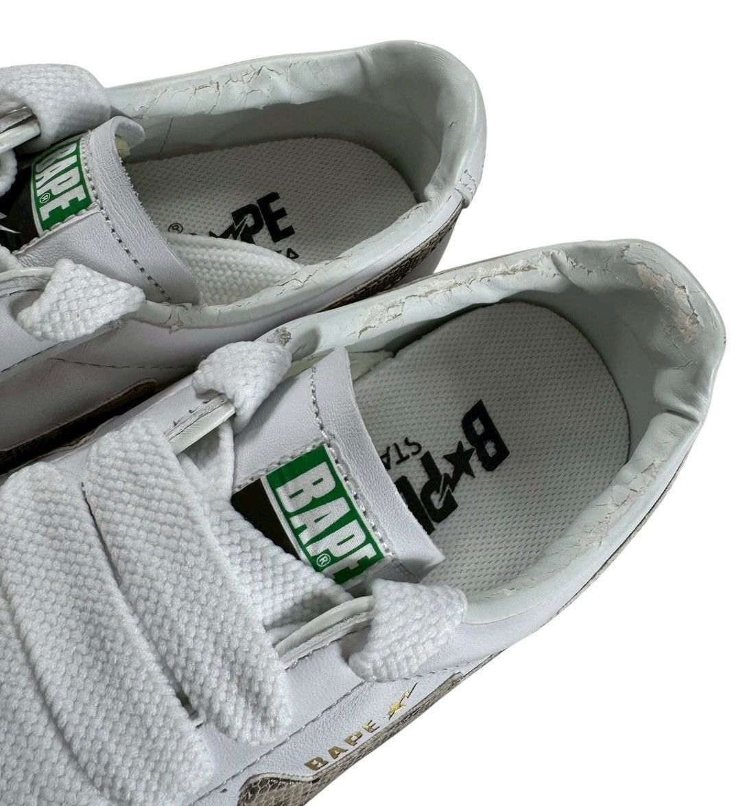 Bape BAPE Apesta White/snake Size US 9 / EU 42 - 10 Thumbnail