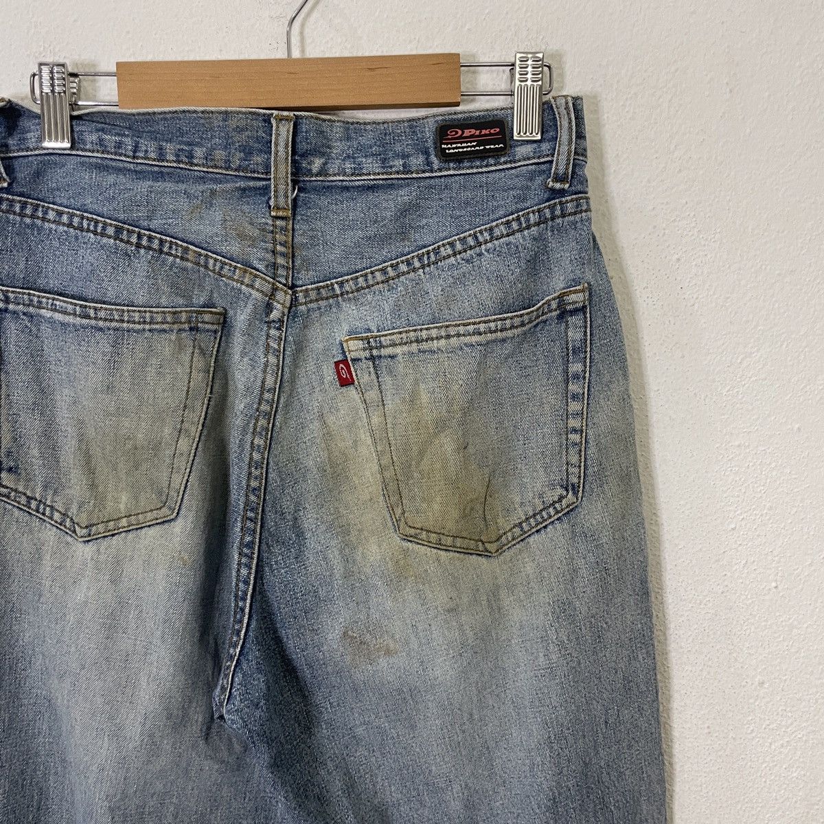Japanese Brand Vintage Piko Distressed Denim Jeans Size US 29 - 8 Thumbnail