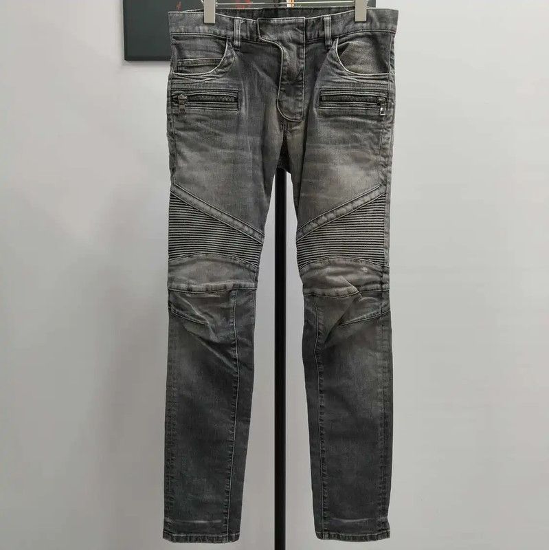 Balmain Balmain Black Cotton Casual Pants for Men 0089 Size US 34 / EU 50 - 1 Thumbnail