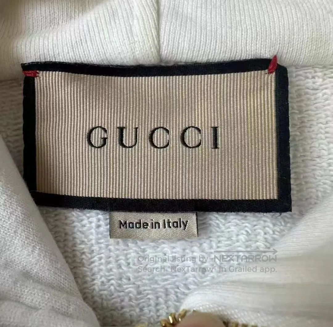 Gucci Gucci White Stripe Hooded Sweatshirt. Size US XXL / EU 58 / 5 - 4 Thumbnail