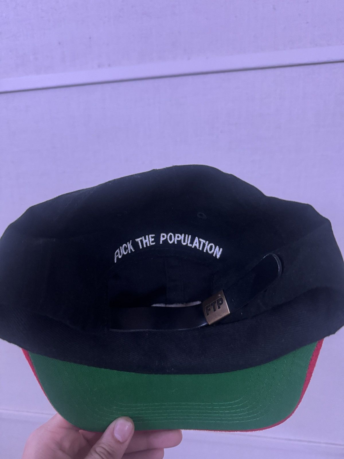 Fuck The Population ftp black red hat Size ONE SIZE - 2 Thumbnail
