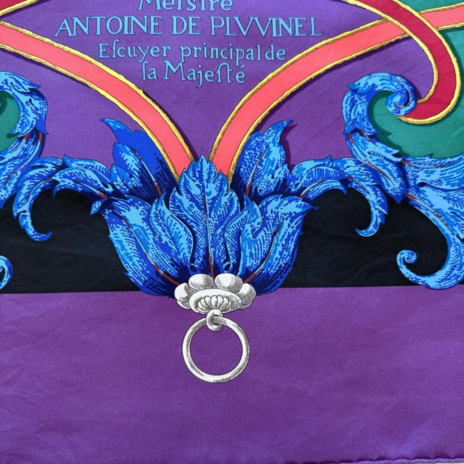Hermes Hermes Paris L'Instruction du Roy Bayadere shawl 140 silk Size ONE SIZE - 3 Thumbnail