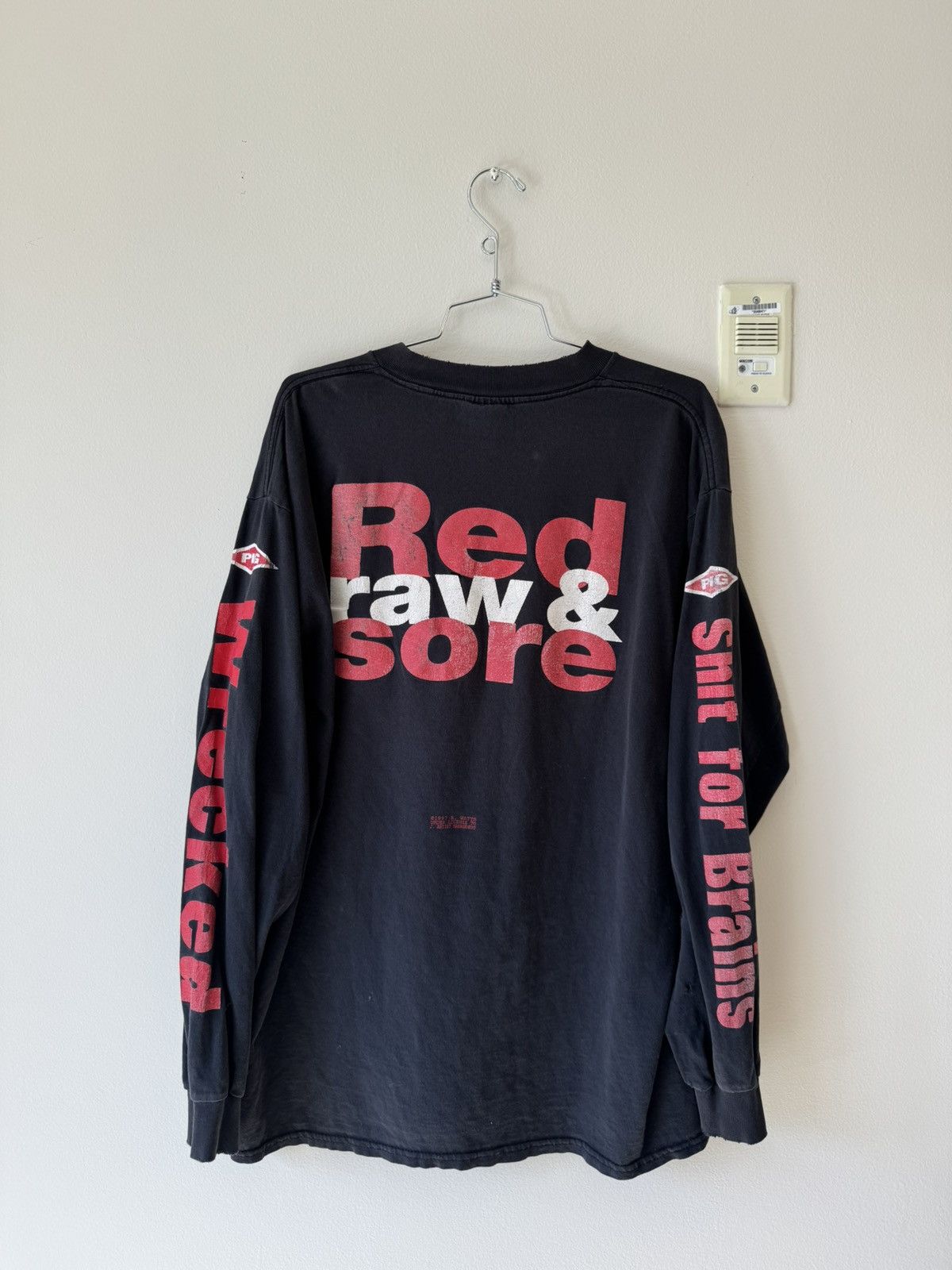 Vintage 97's PIG Raymond Watts "Red Raw & Sore" Longsleeve XL Size US XL / EU 56 / 4 - 2 Thumbnail
