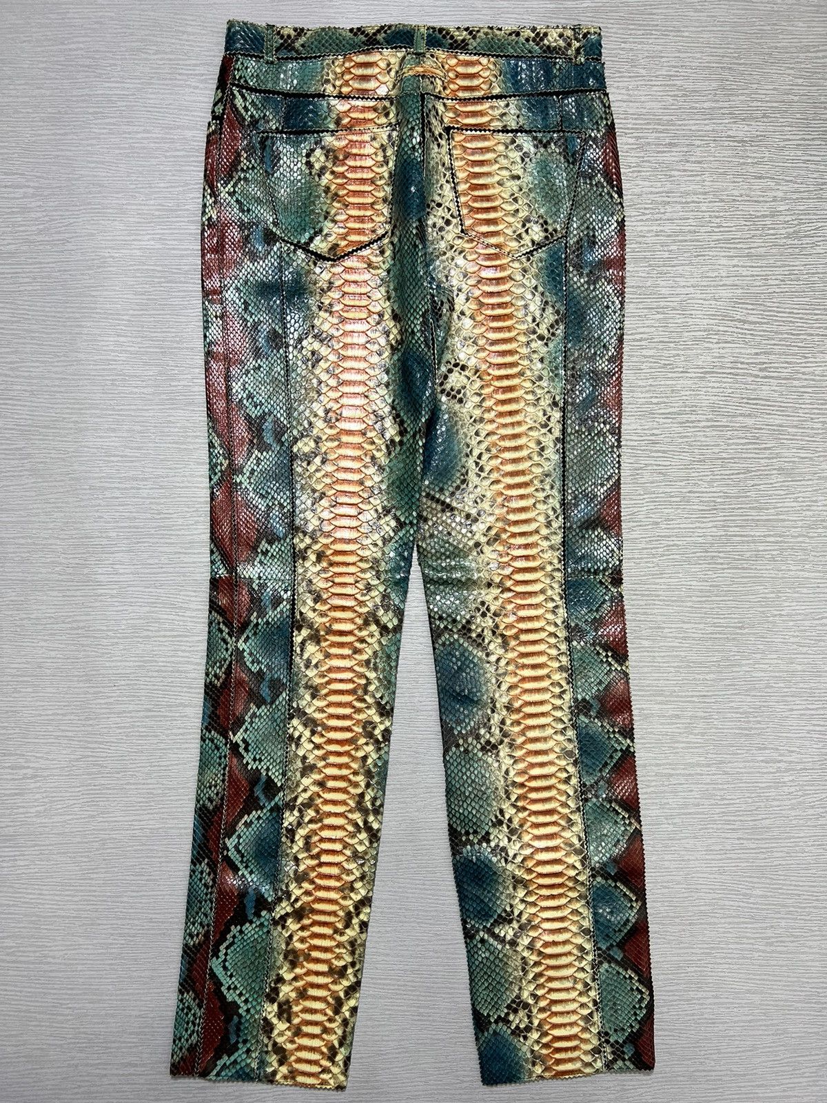 Jean Paul Gaultier Jean Paul Gaultier - S/S 2007 - Phyton Snake Skin Trousers Size US 30 / EU 46 - 2 Thumbnail