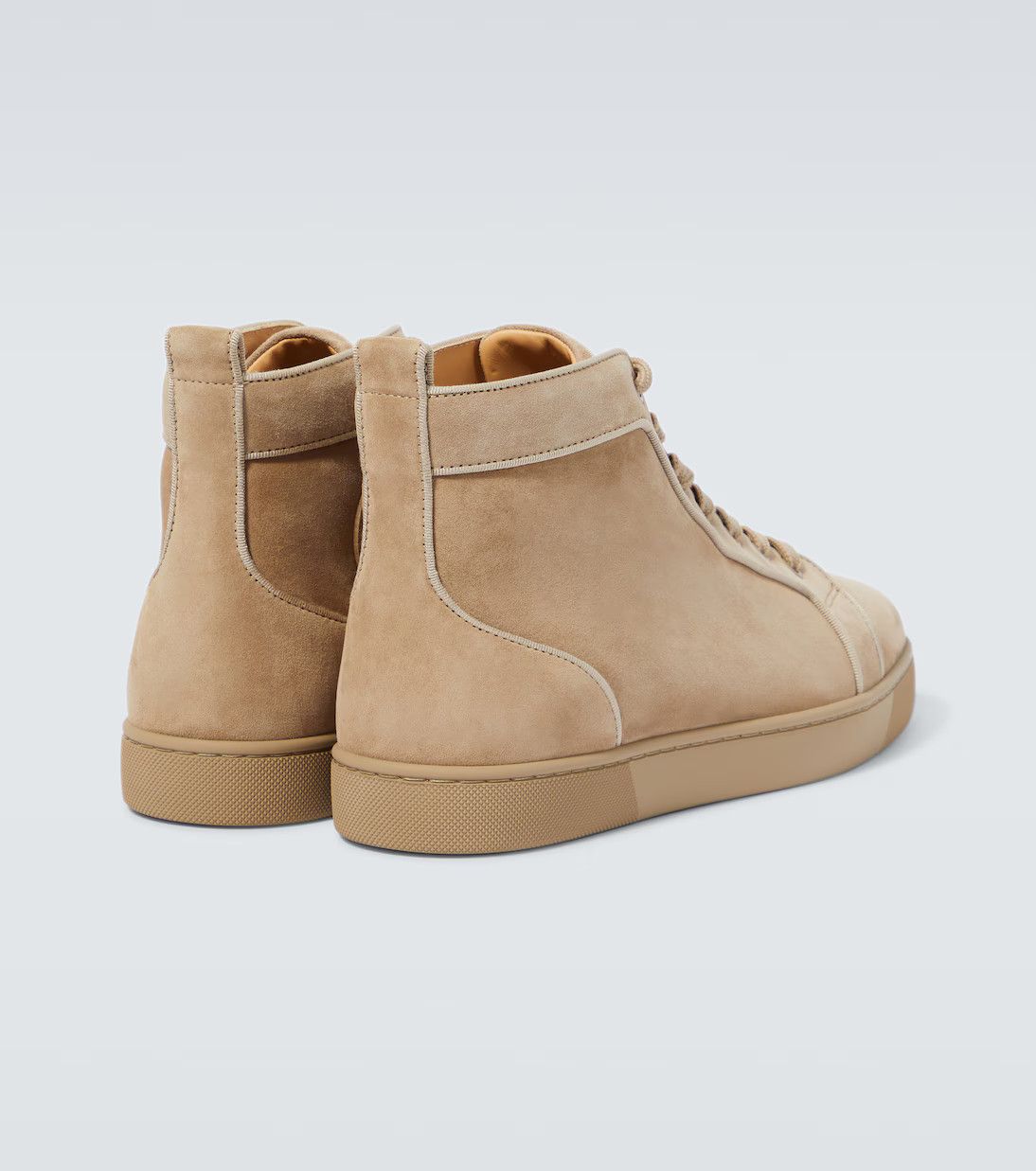 Christian Louboutin o1s1wg110125 Louis Orlato Flat Veau Velours in Albatre Size US 10.5 / EU 43-44 - 2 Thumbnail