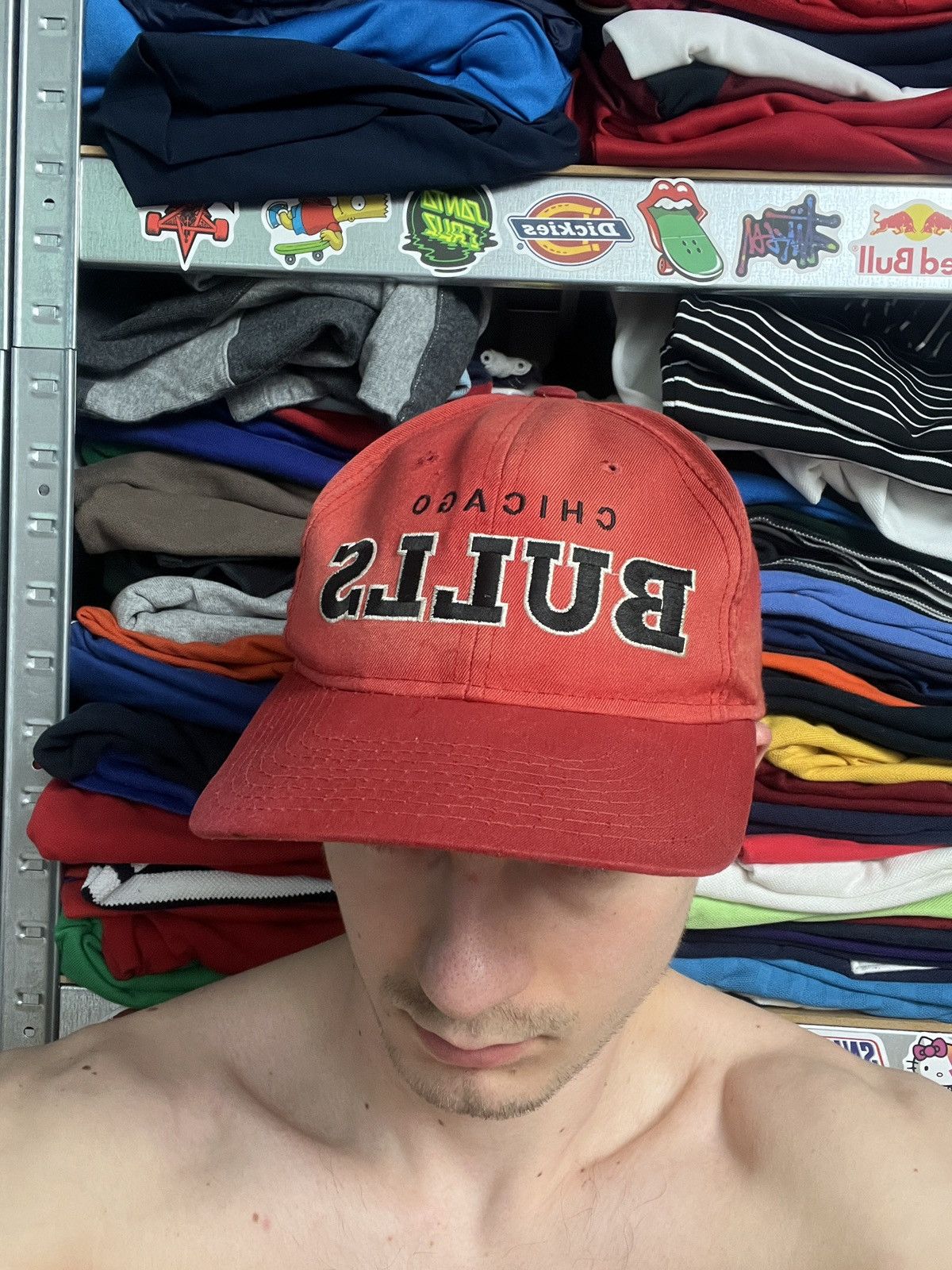 NBA × Starter × Vintage Vintage 90’s Chicago Bulls Script Logo NBA Starter Cap Rare Size ONE SIZE - 9 Thumbnail