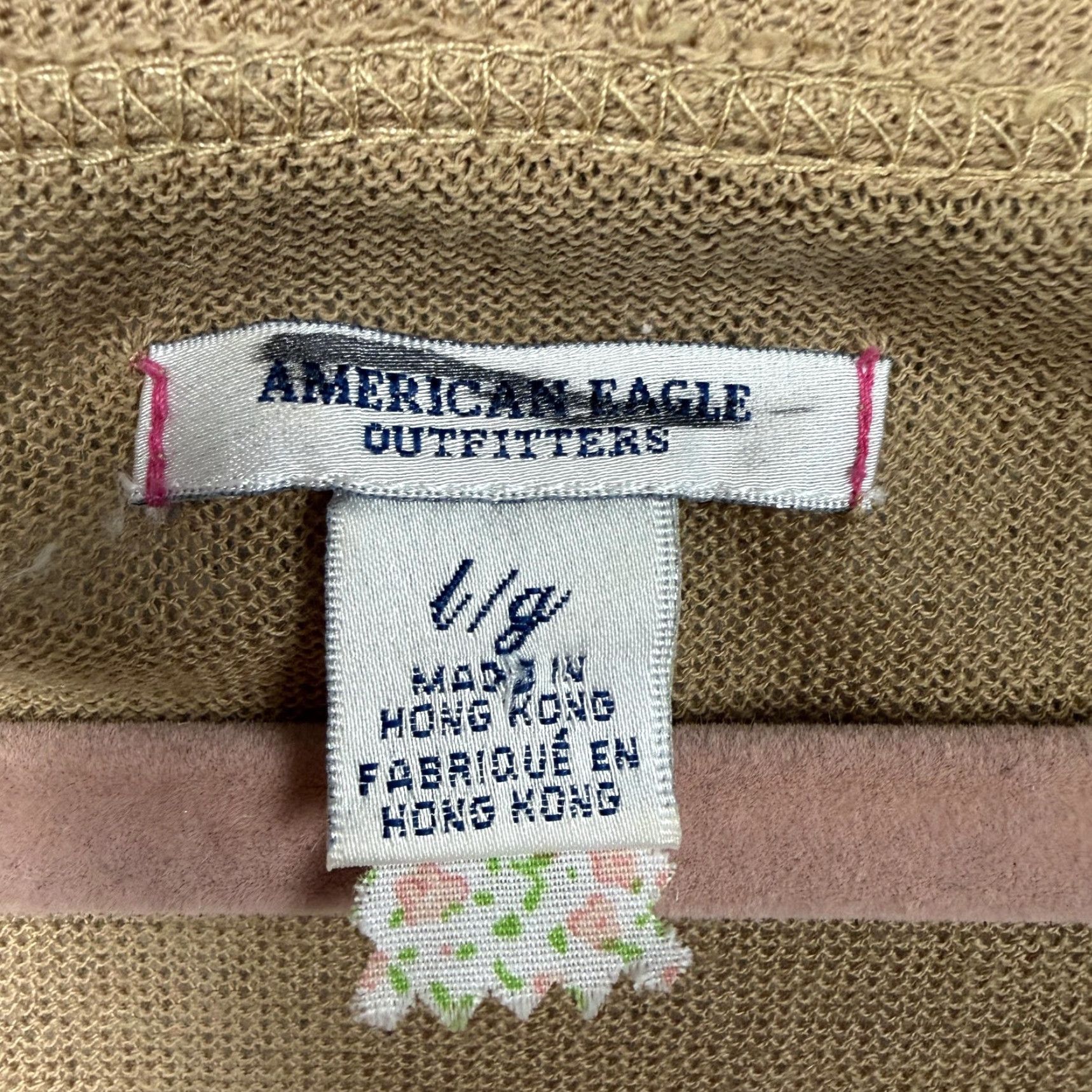 American Eagle Outfitters American Eagle Cardigan Sweater Womens L Tan Brown Layering Preppy Lagenlook Size L / US 10 / IT 46 - 5 Thumbnail