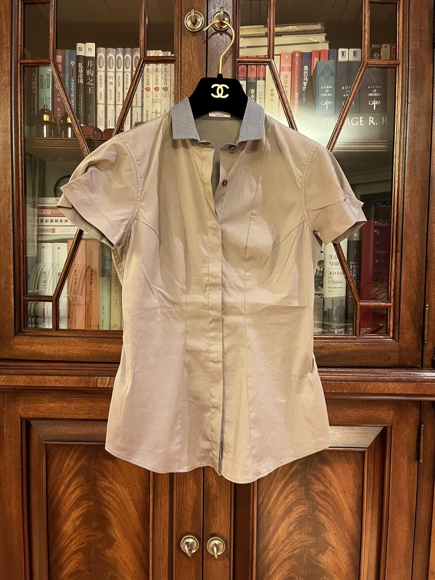 Brunello Cucinelli Brunello Cucinelli Short Sleeve Shirt - dmc Size US S / EU 44-46 / 1 - 1 Thumbnail
