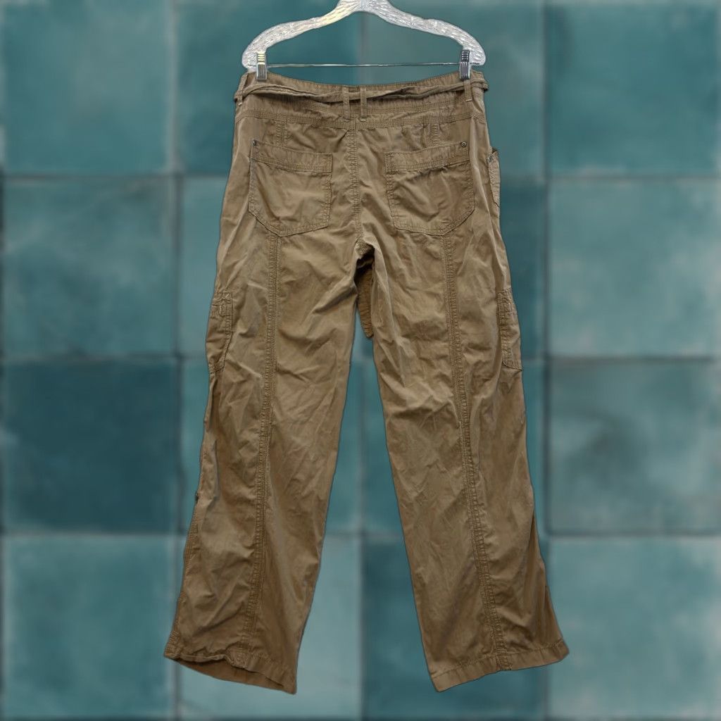 Faded Glory VINTAGE Y2K Cargo Pants Wide Leg Khaki Tan Beige 14 34 Carpenter Skater Grunge Mens Size 36" / US 14 / IT 50 - 1 Thumbnail
