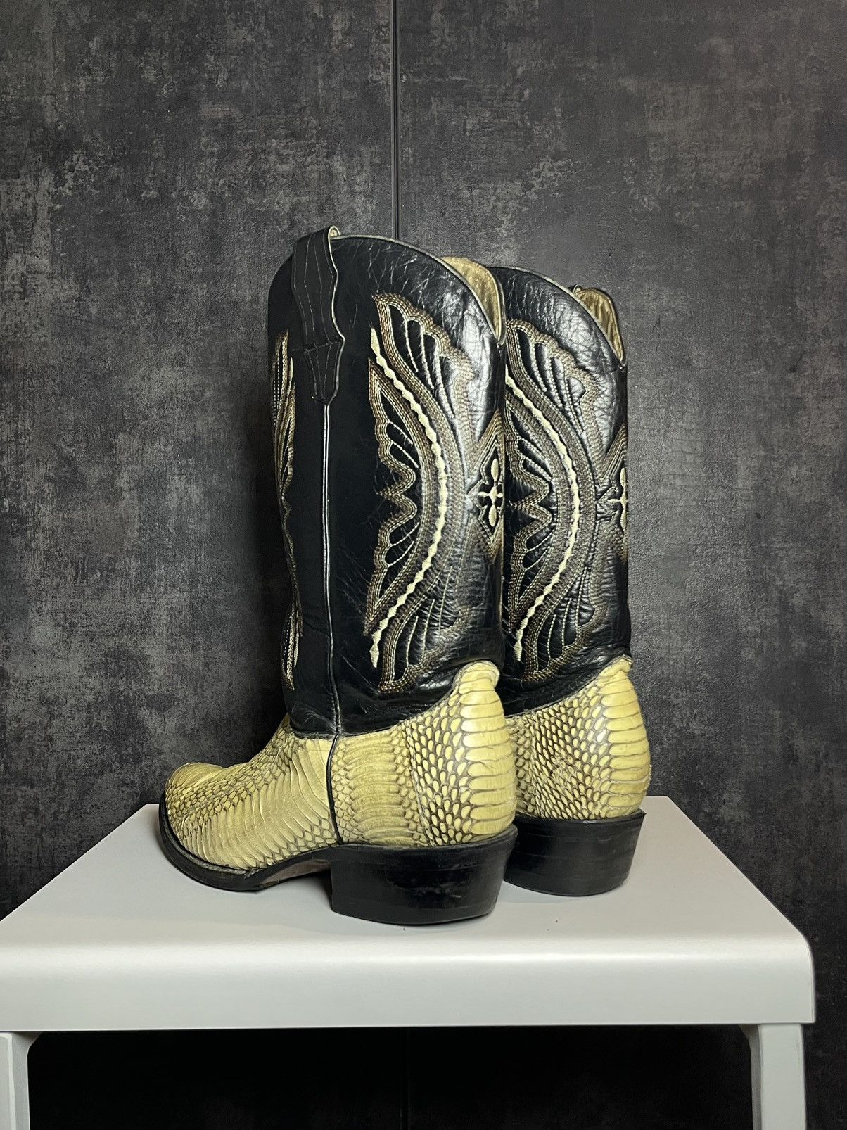 Vintage Vintage Leather Snake Cowboy Boots Avant Garde Japanese Size US 9.5 / EU 42-43 - 7 Thumbnail
