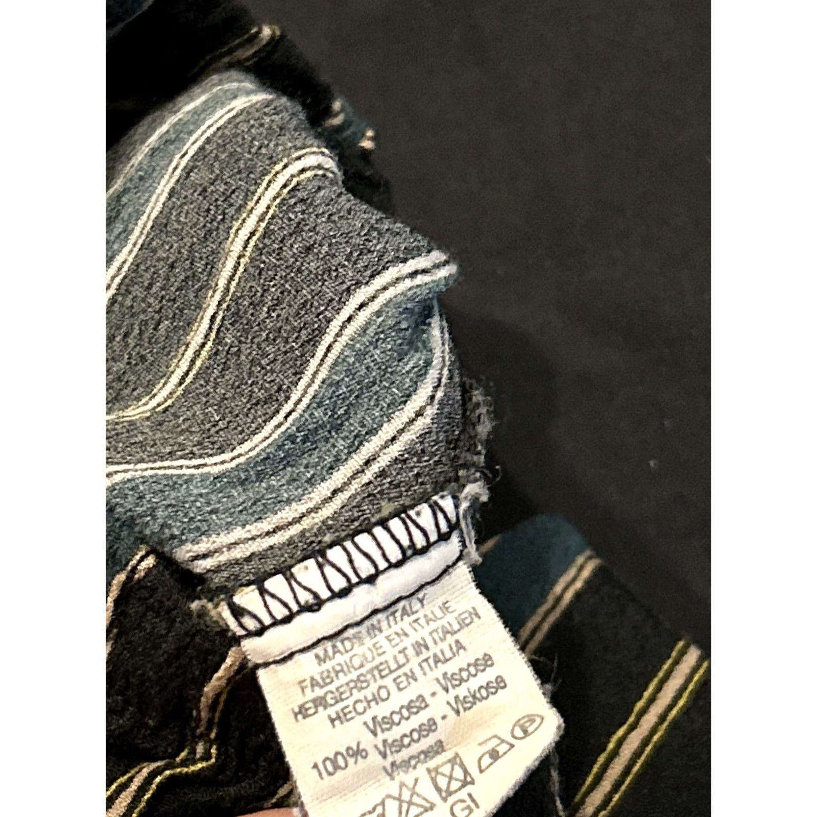 Brandy Melville Brandy Melville Women's Multicolor Striped Viscose Pants Elastic Waist Regular Fit Ankle Size 42" / US 20 - 3 Thumbnail