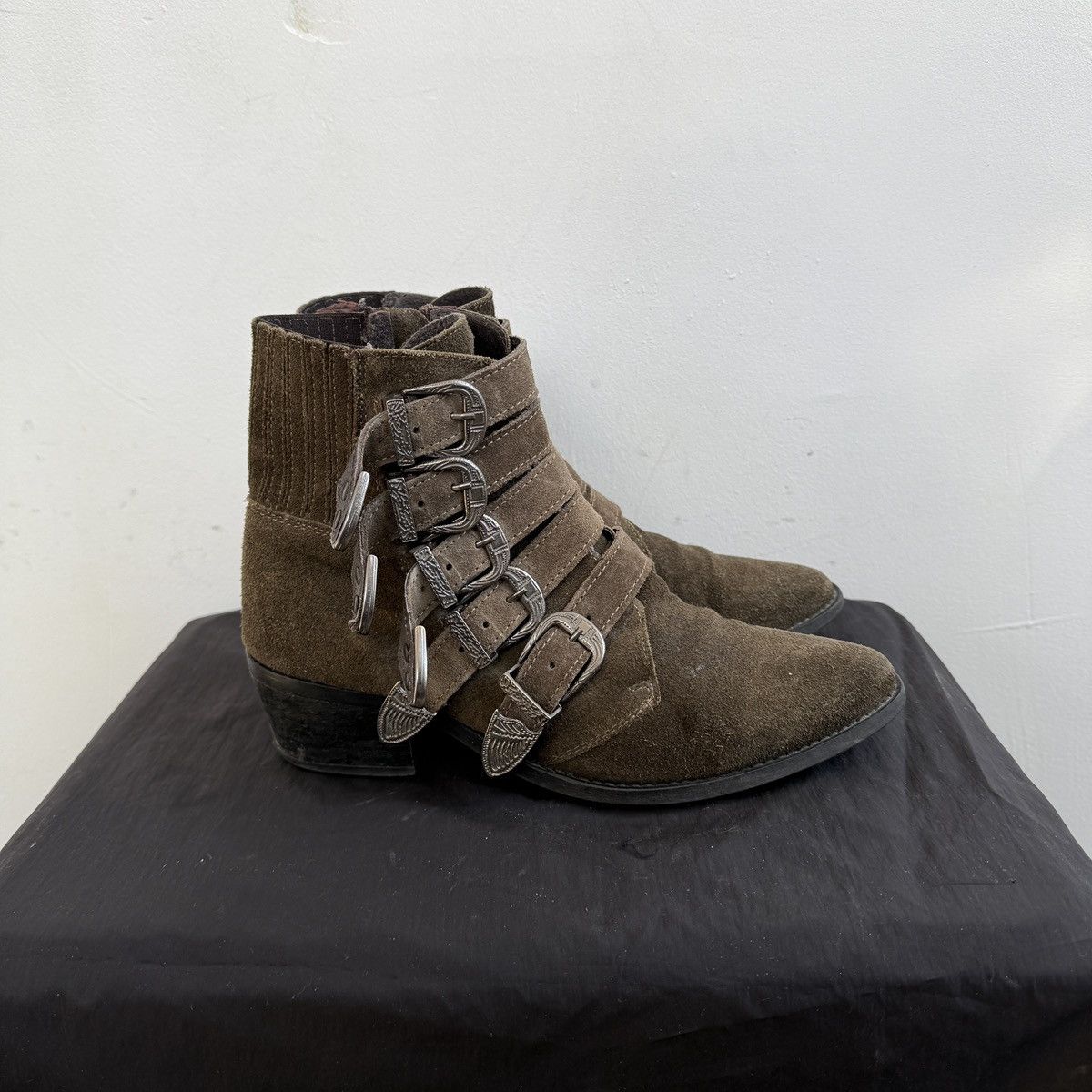 Japanese Brand Pavement Cowboy Western Boots With Buckles Detail Size US 9 / IT 39 - 1 Thumbnail