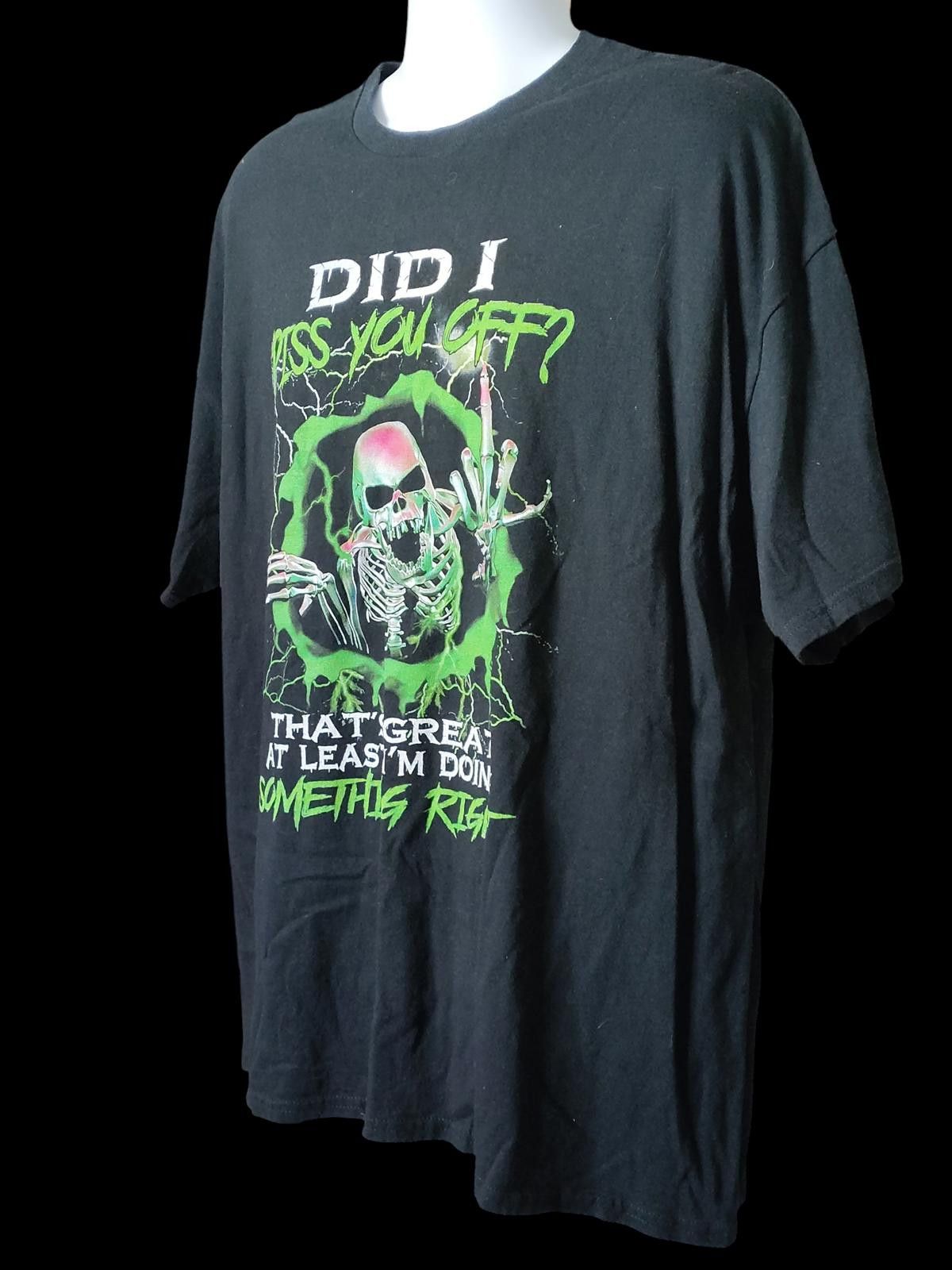 Gildan Men's Graphic Printed Black T-Shirt Skeleton Design Size US XXL / EU 58 / 5 - 5 Thumbnail