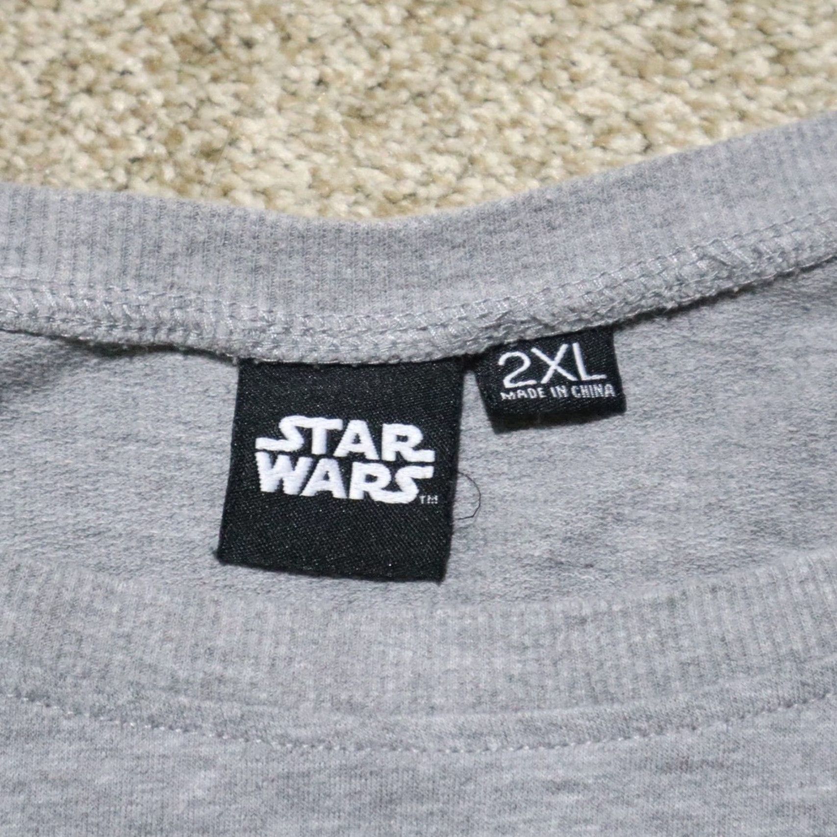 Star Wars Star Wars Sweatshirt Women 2XL Gray Pullover Sweater Adult Size 2XL Female Star Wars Gray Sweatshirt Sweater Long Sleeve Size XXL / US 16-18 / IT 52-54 - 3 Thumbnail