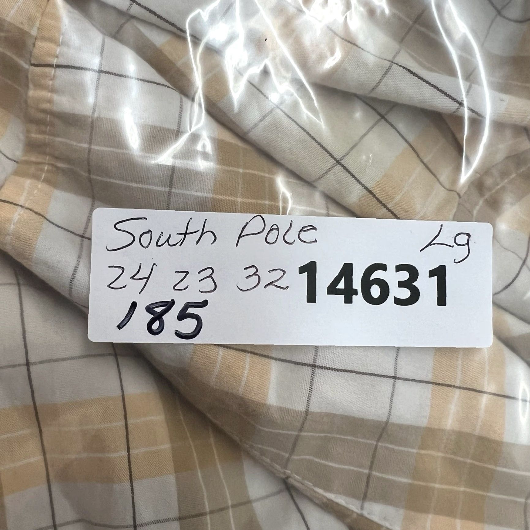 Southpole VTG South Pole Plaid Button-Up Shirt Mens L Yellow Y2K Hip Hop Retro Style Button-Up Shirt Size US L / EU 52-54 / 3 - 8 Thumbnail