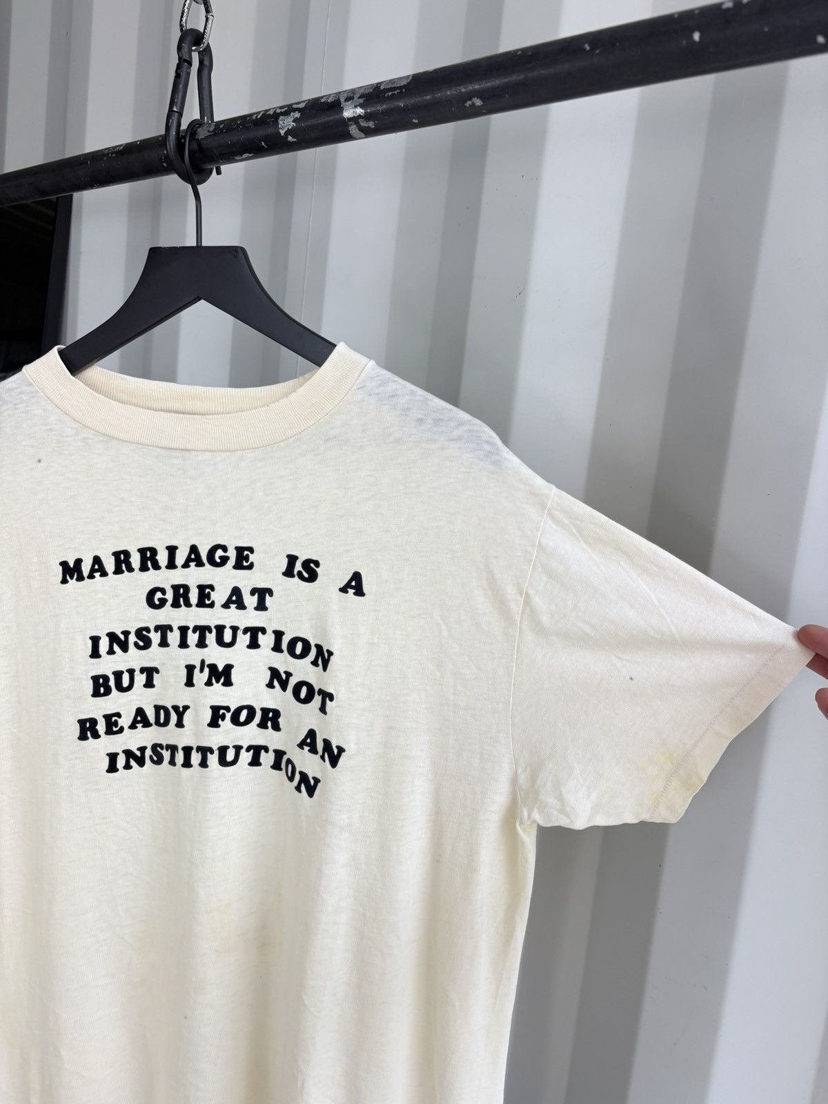 Vintage Thrashed Marriage Faded Distressed Shirt Grunge BAND Funny Size US L / EU 52-54 / 3 - 2 Thumbnail