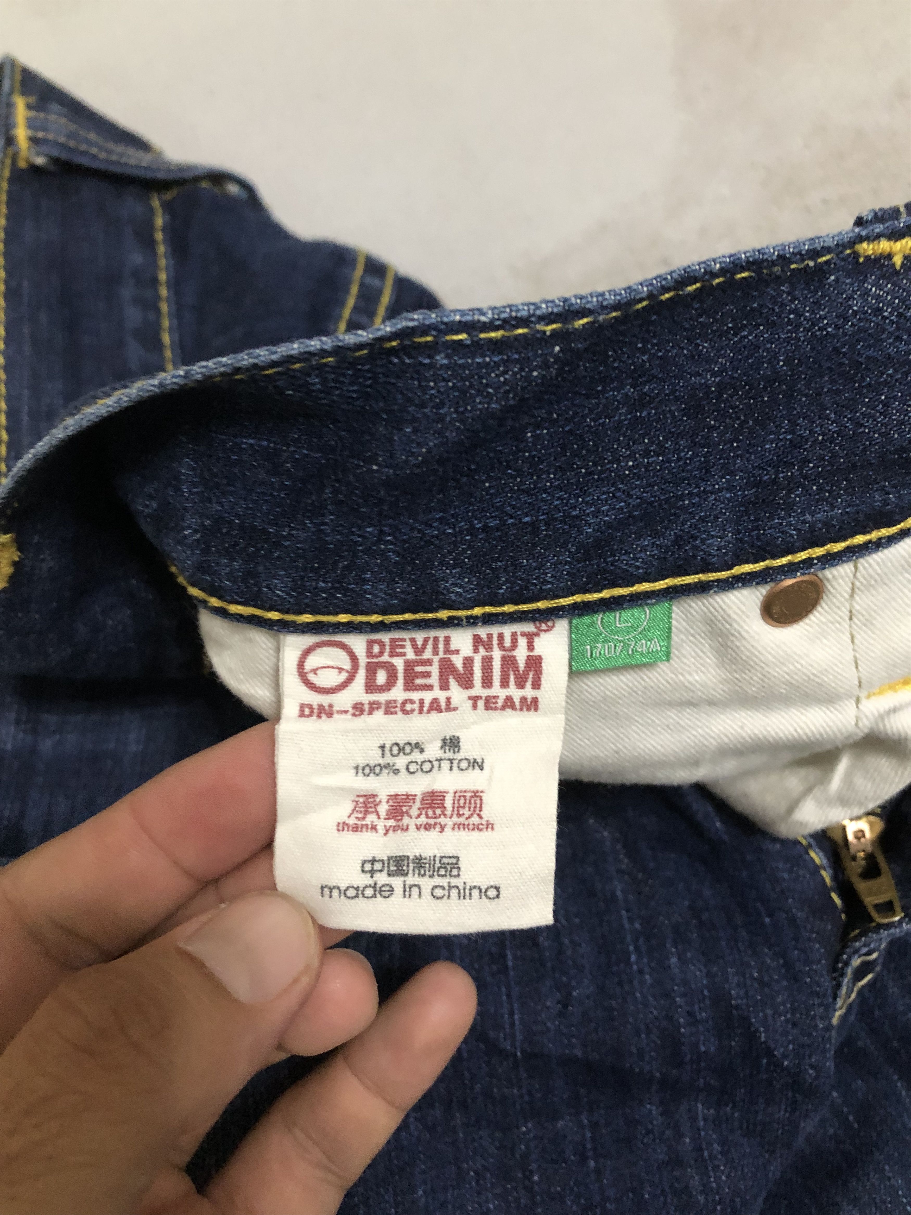 Japanese Brand Vintage Devil Nut Denim Pants Size US 28 / EU 44 - 11 Thumbnail
