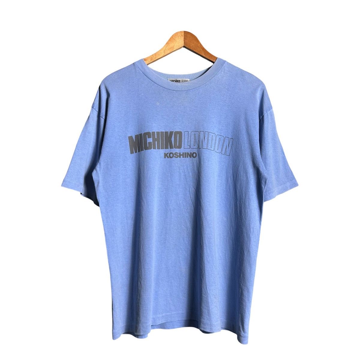 Michiko Koshino London Vintage Michiko London Koshino Big Logo T-Shirt Size US L / EU 52-54 / 3 - 1 Thumbnail