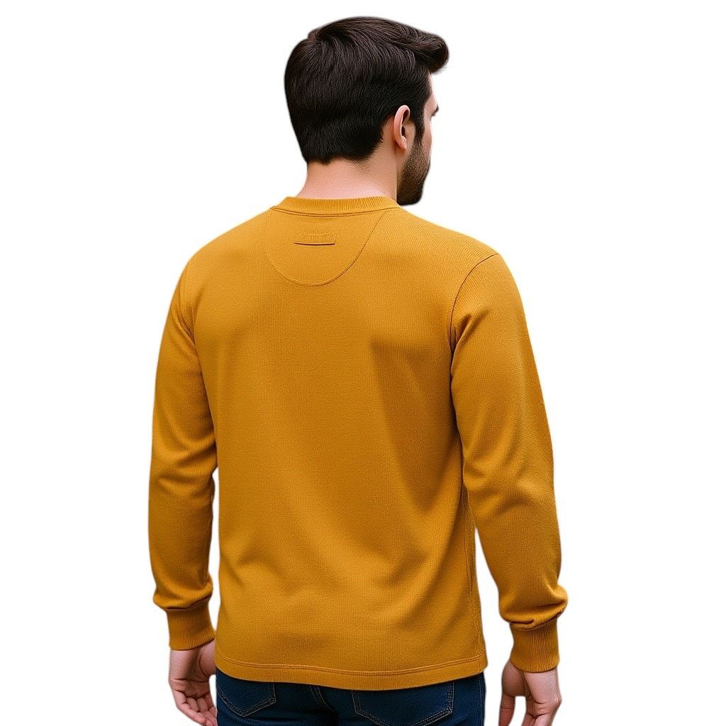 Jockey Jockey Yellow Waffle Henley Long Sleeve Top, M Size US M / EU 48-50 / 2 - 2 Thumbnail