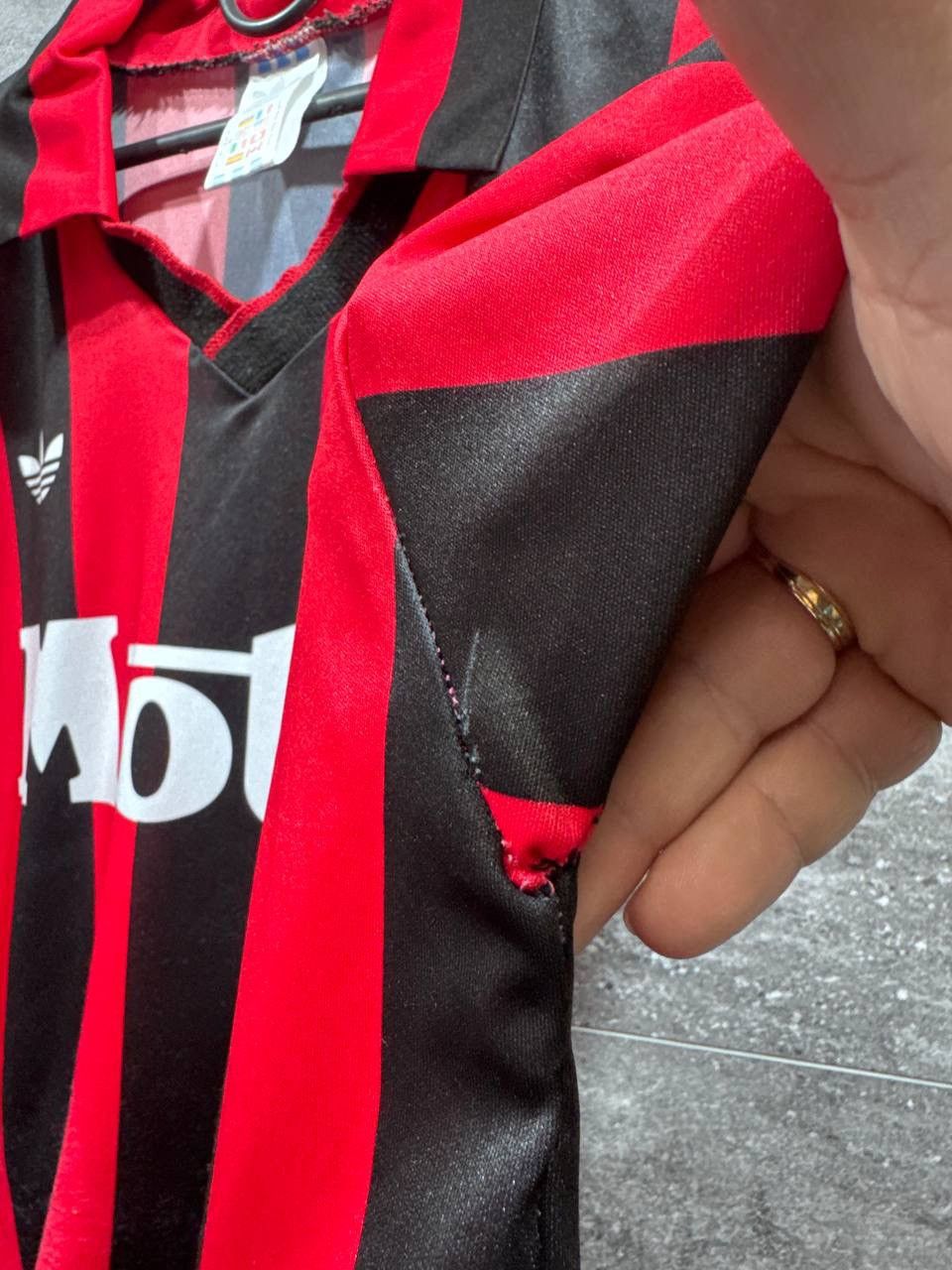 Adidas 1992-93 AC Milan Serie -A Home Football Jersey Shirt Size US XL / EU 56 / 4 - 13 Thumbnail