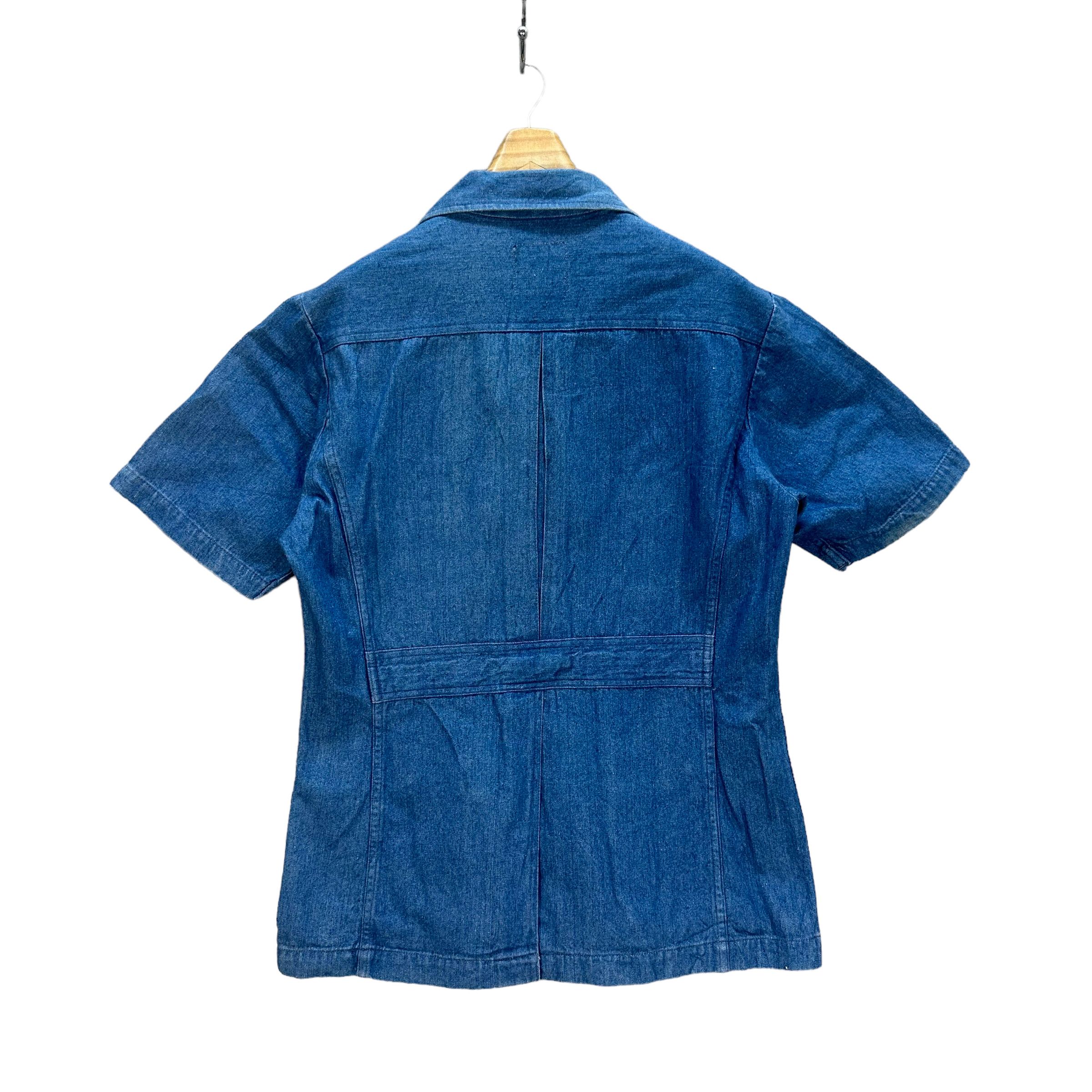 Wrangler VINTAGE 90's WRANGLER SOFT DENIM CHORE JACKET #8051-198 Size L / US 10 / IT 46 - 8 Thumbnail