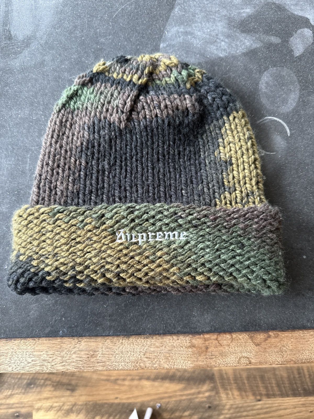Supreme Space-Dye Camo Beanie Size ONE SIZE - 1 Thumbnail