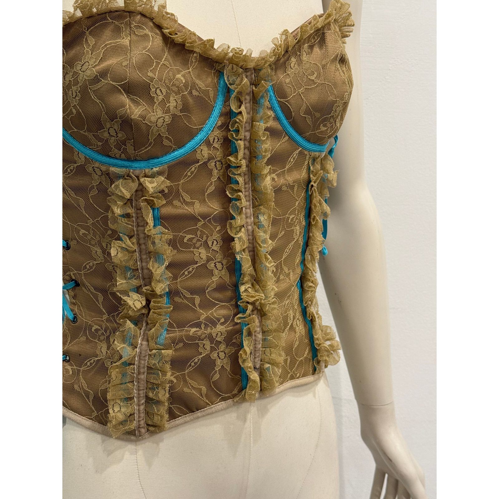 Dolce & Gabbana S/S2002 Dolce & Gabbana runway lace-up corset top Size S / US 4 / IT 40 - 4 Thumbnail