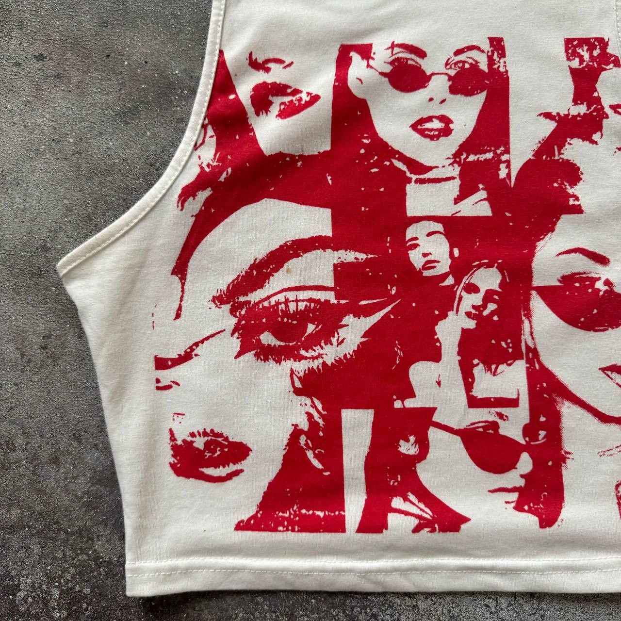 20471120 × Hysteric Glamour × Japanese Brand Amazing Glamour Vintage Crop Top Size S / US 4 / IT 40 - 4 Thumbnail