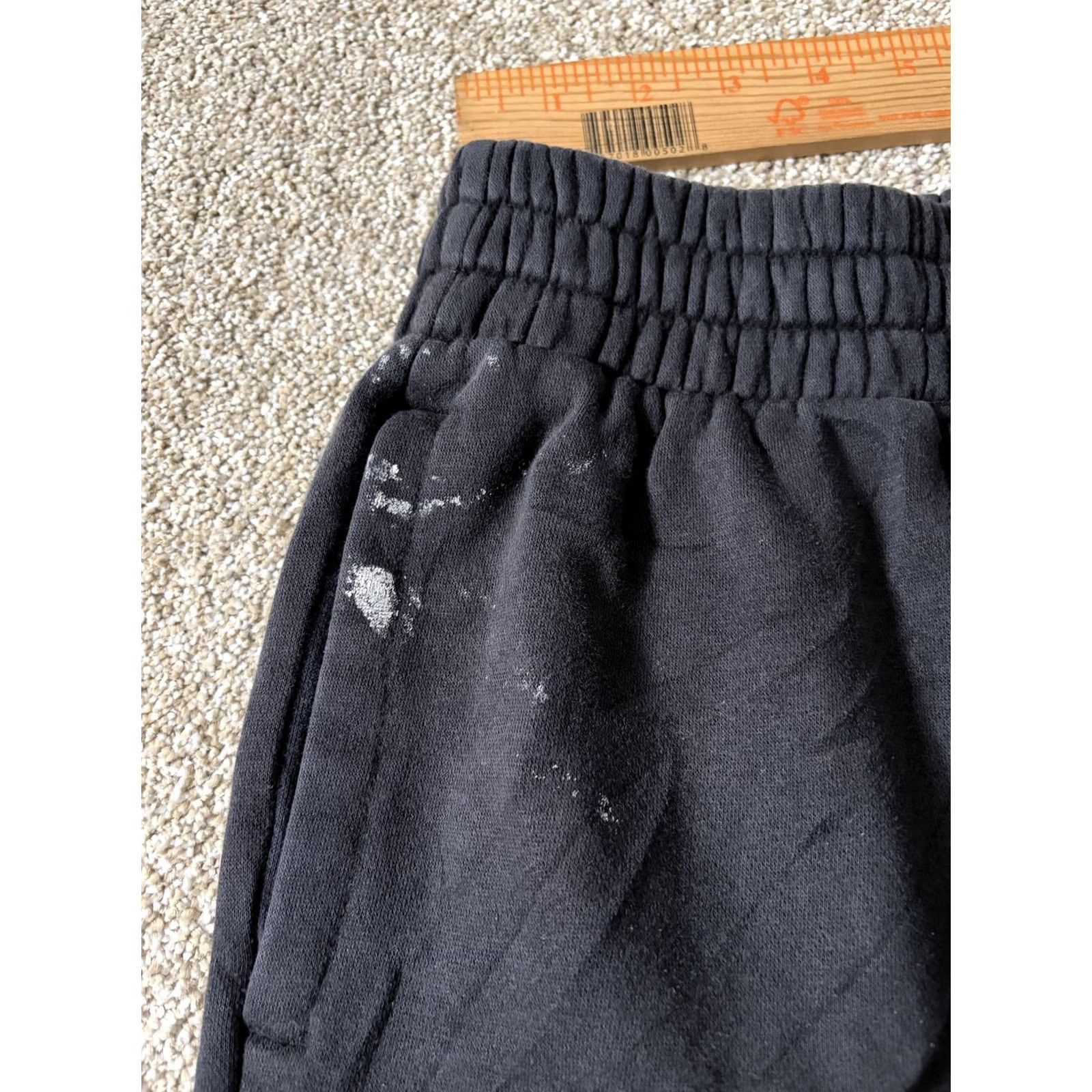 Adidas Adidas Originals Sweatpants Womens Small Black Fleece Joggers Trefoil Logo Size 28" / US 6 / IT 42 - 4 Thumbnail