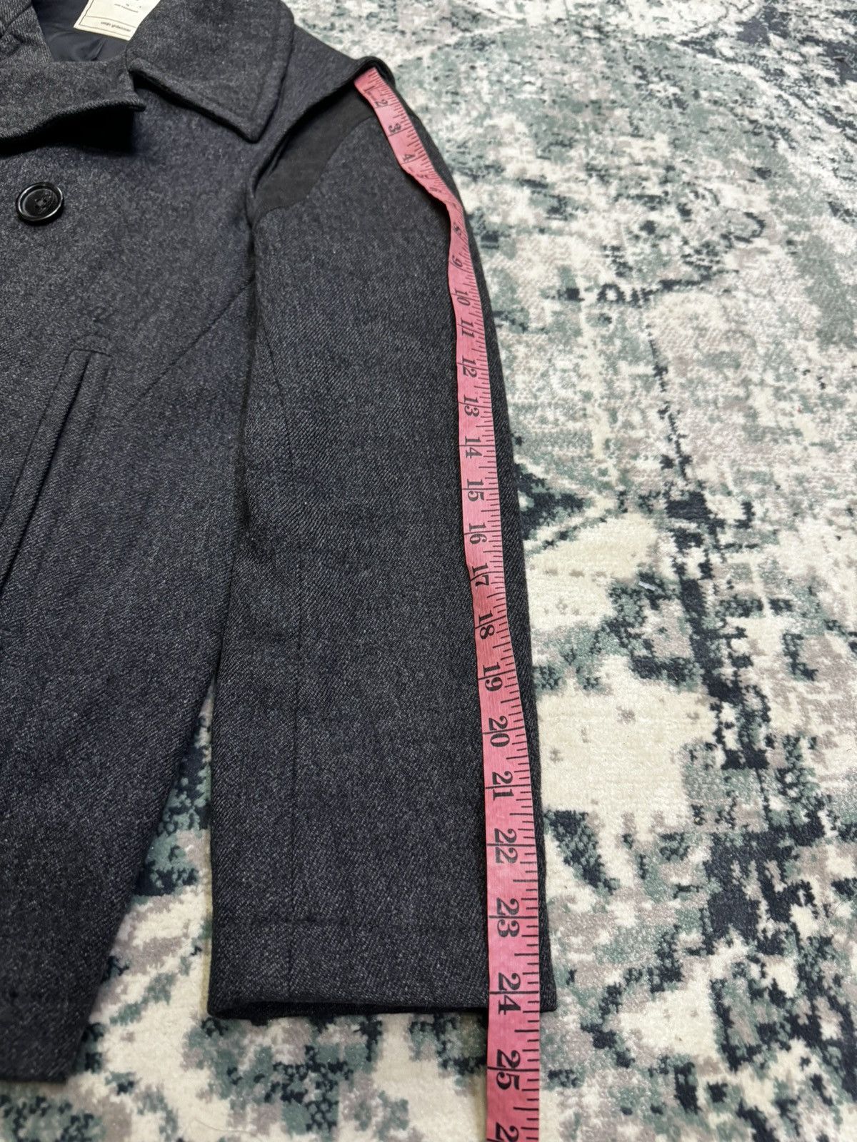 Jun Takahashi × Undercover × Uniqlo UNIQLO X UNDERCOVER DOUBLE BREASTED PEA COAT WOOL MIX JACKET Size US S / EU 44-46 / 1 - 5 Thumbnail