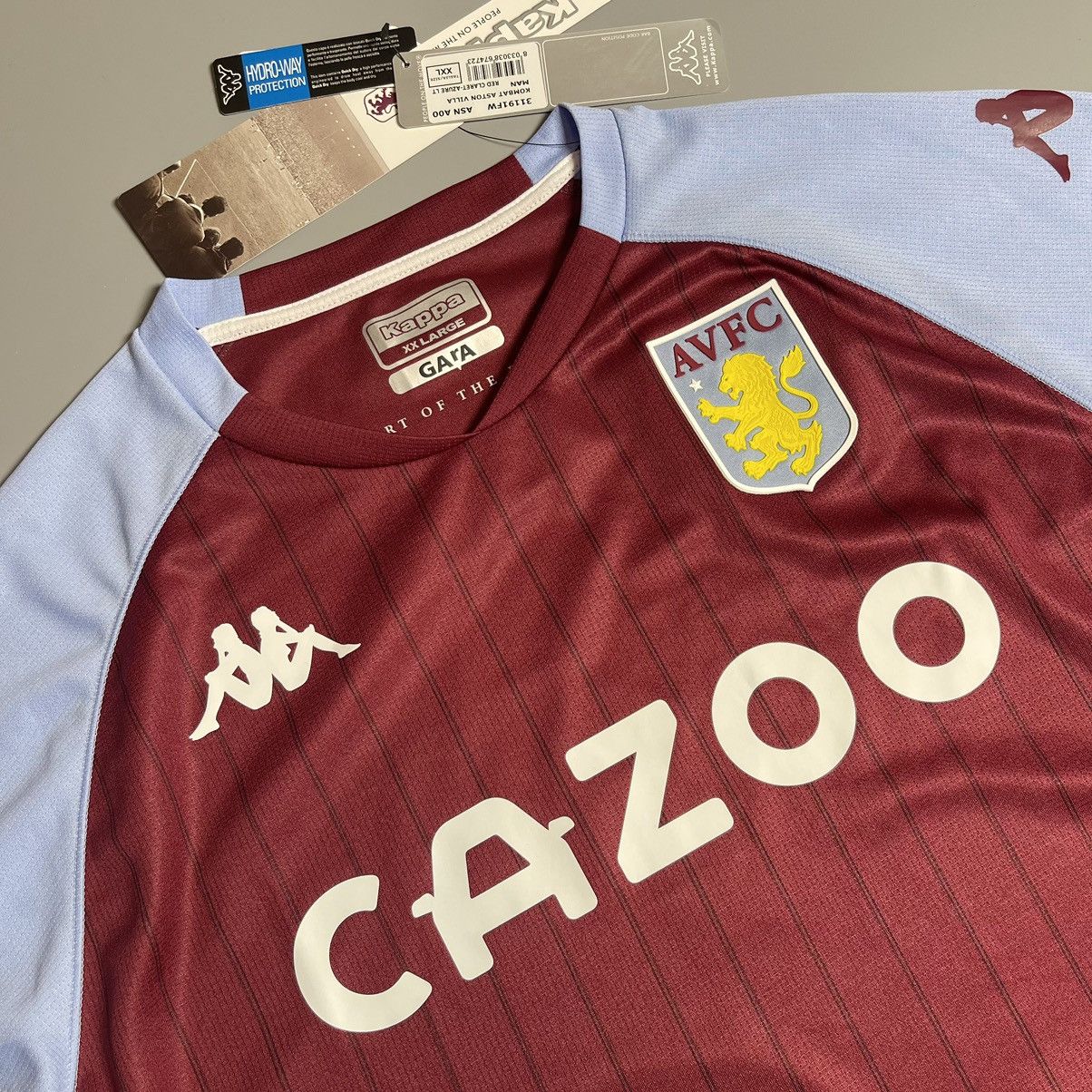 Kappa × Vintage ASTON VILLA KAPPA 2020/2021 SOCCER HOME JERSEY #10 GREALISH Size US XXL / EU 58 / 5 - 4 Thumbnail