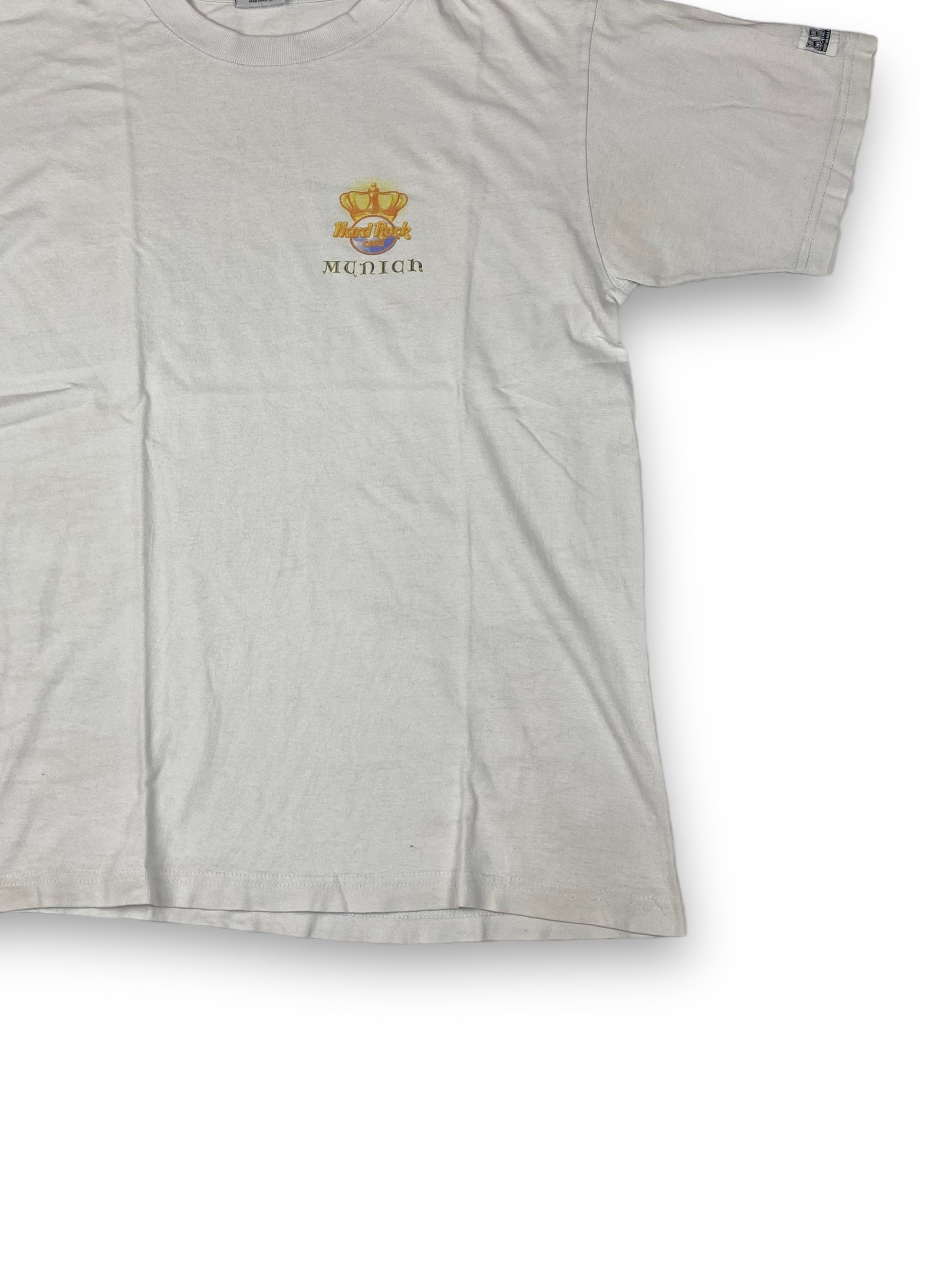 Hard Rock Cafe Vintage HARD ROCK Munich White T-Shirt Big Logo Y2k M585 Size US M / EU 48-50 / 2 - 3 Thumbnail
