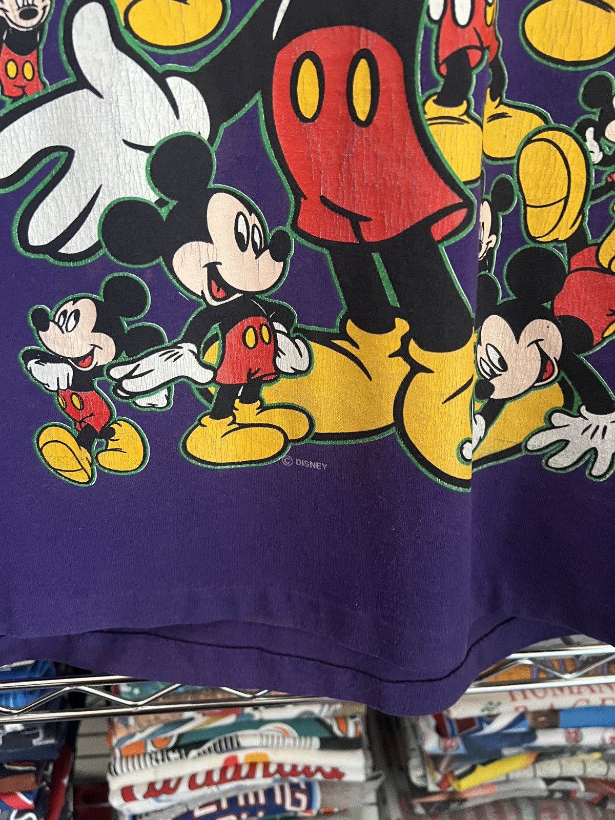 Disney 80s Mickey Mouse Collage Tee Size US L / EU 52-54 / 3 - 3 Thumbnail