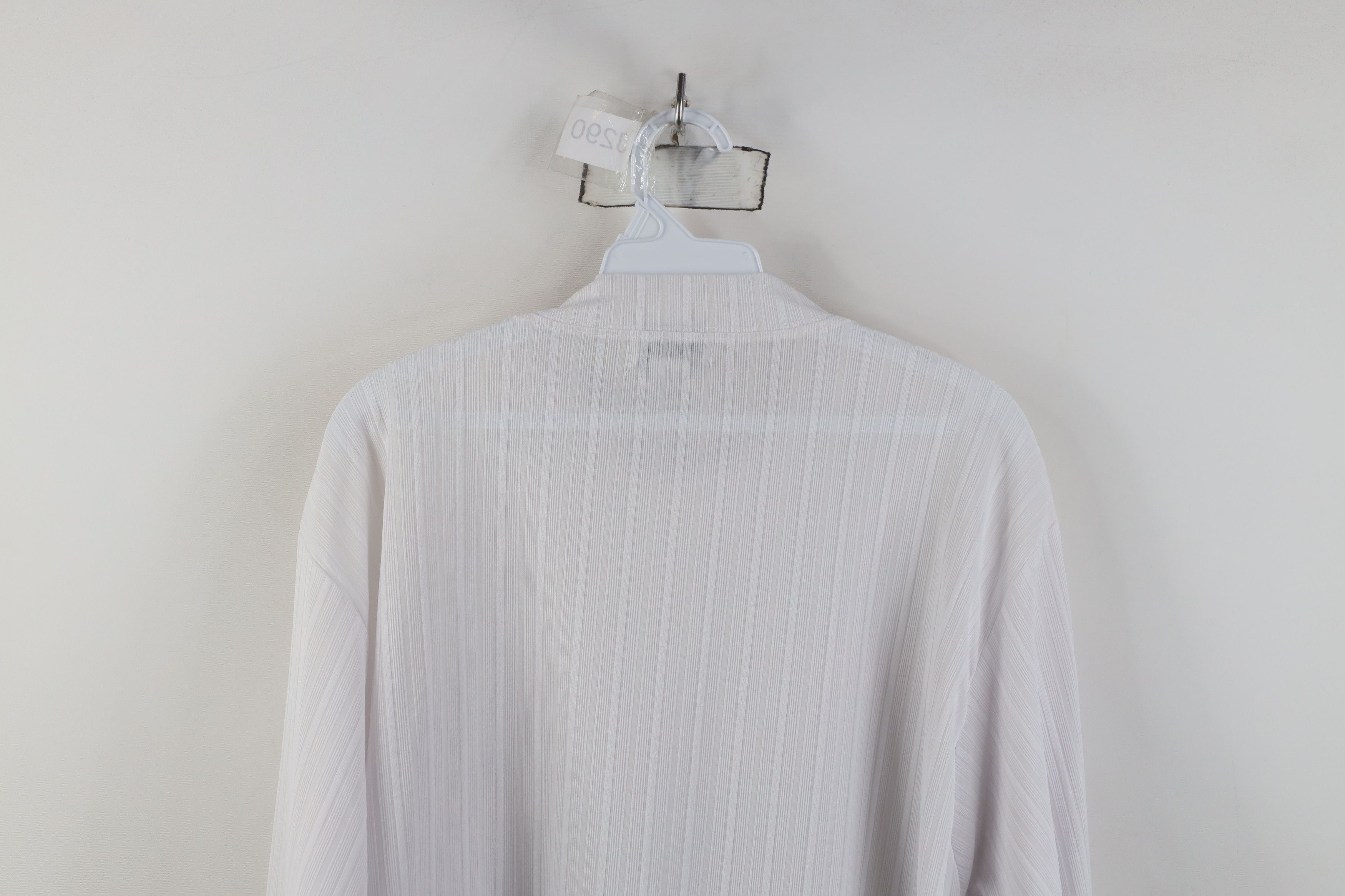 Vintage Vintage 90s Streetwear Ribbed Mock Neck T-Shirt White Size US XL / EU 56 / 4 - 8 Thumbnail