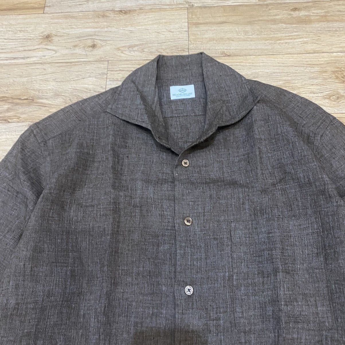 Beams Plus Beams Heart Linen Button Up Shirt Size US L / EU 52-54 / 3 - 4 Thumbnail