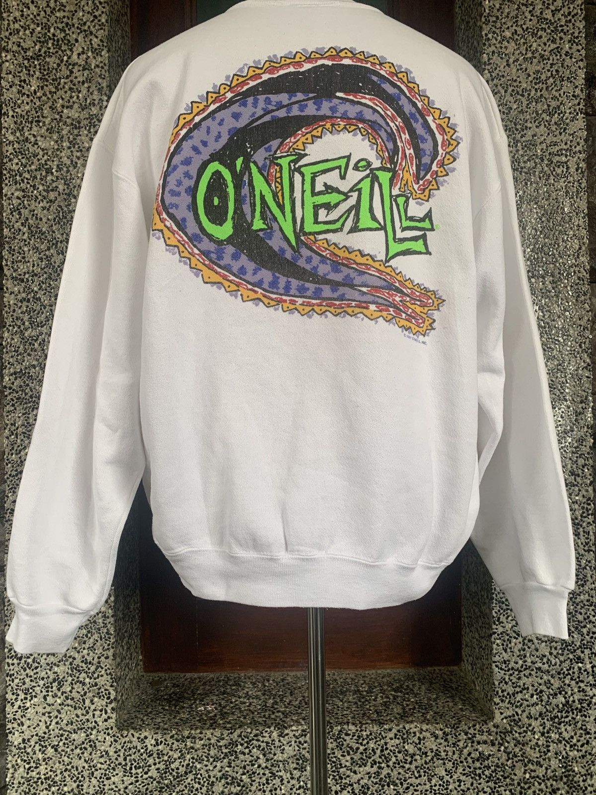 O'Neill Vintage 90s Oneill Surf / Surfing / Skate Sweatshirt Size US L / EU 52-54 / 3 - 1 Thumbnail