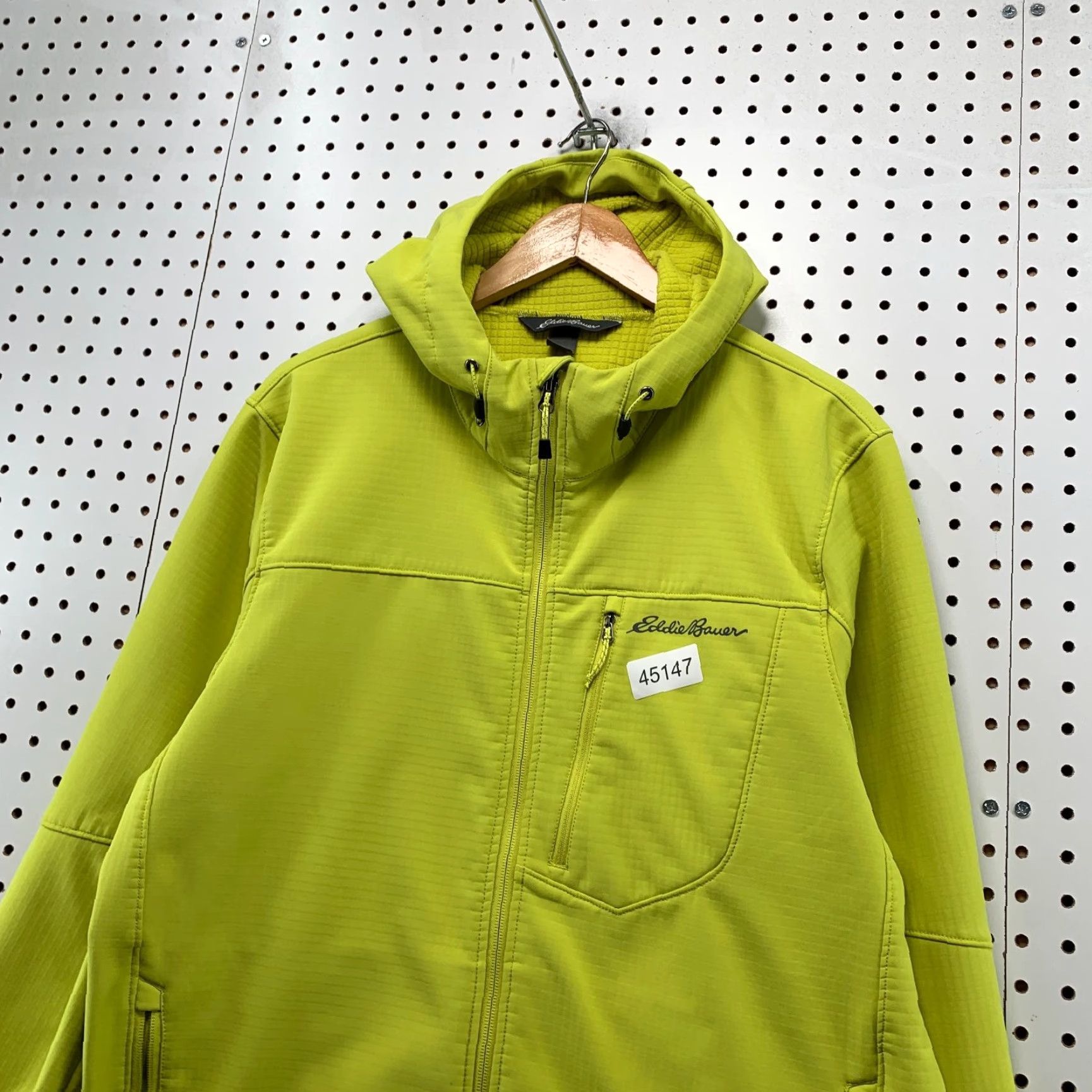 Eddie Bauer Eddie Bauer Thermal Jacket Mens Large Stratify Green Hooded Citron Mid Layer Size US L / EU 52-54 / 3 - 4 Thumbnail
