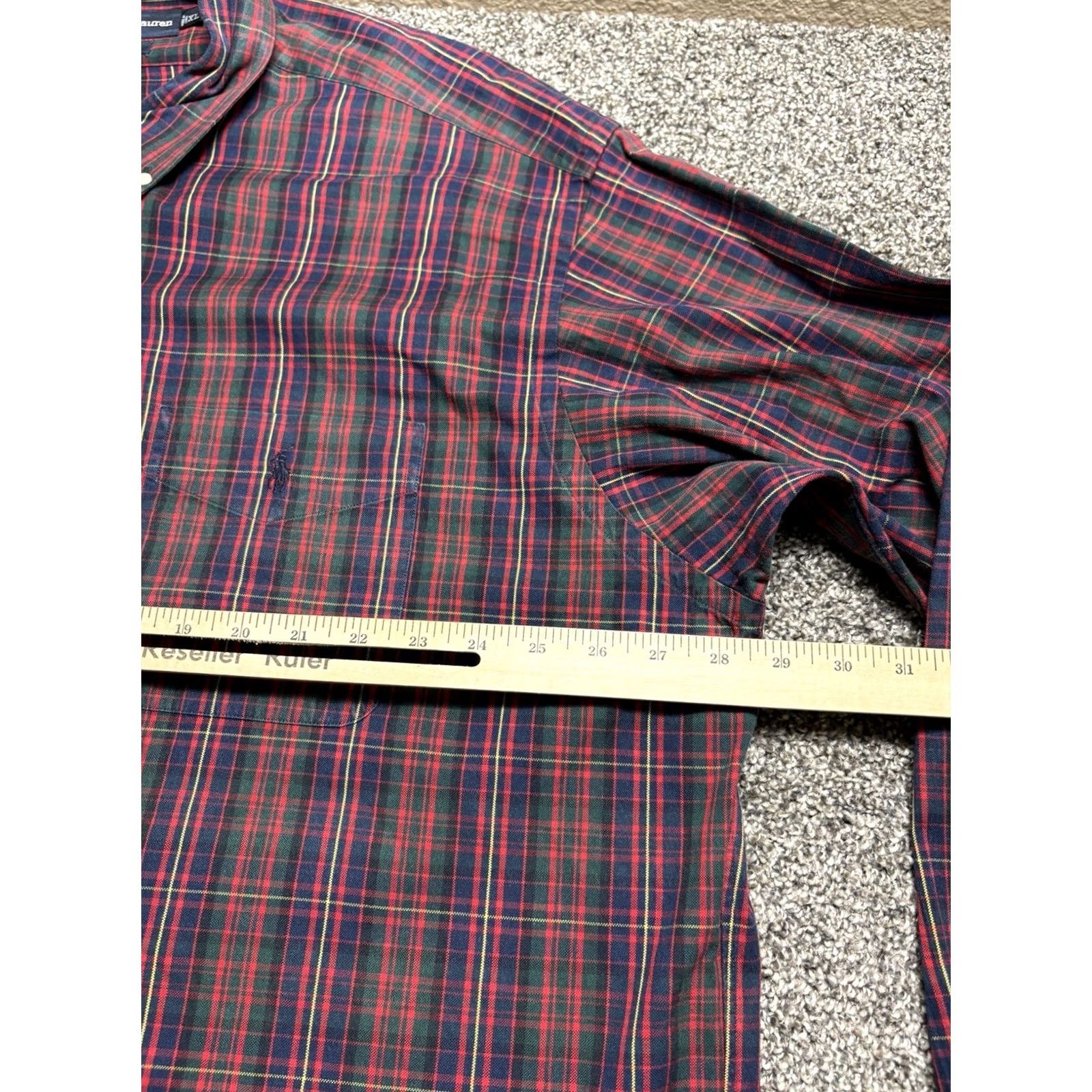 Ralph Lauren VINTAGE Ralph Lauren BIG SHIRT Mens 2XL Red Plaid Oxford Y2K Oversized Fit Button-Up Collar-Down Embroidered Logo Size US XXL / EU 58 / 5 - 7 Thumbnail
