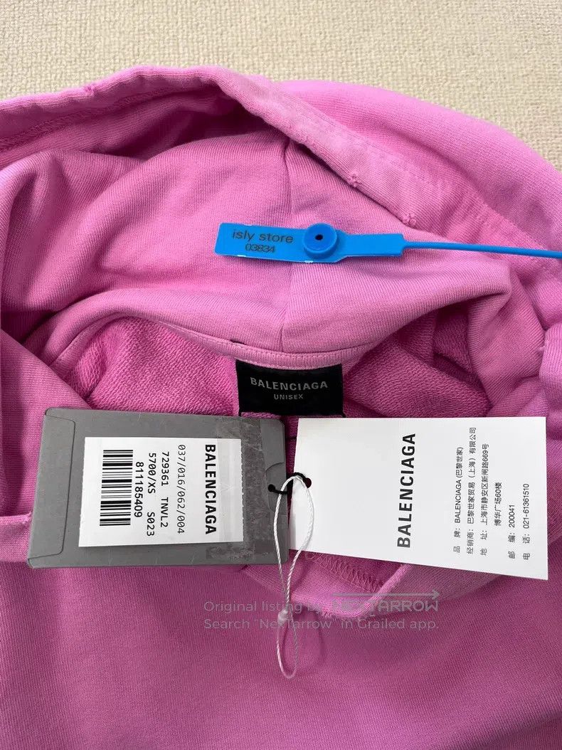 Balenciaga Balenciaga Solid Color Hooded Long Sleeve Sweatshirt Size US XS / EU 42 / 0 - 6 Thumbnail