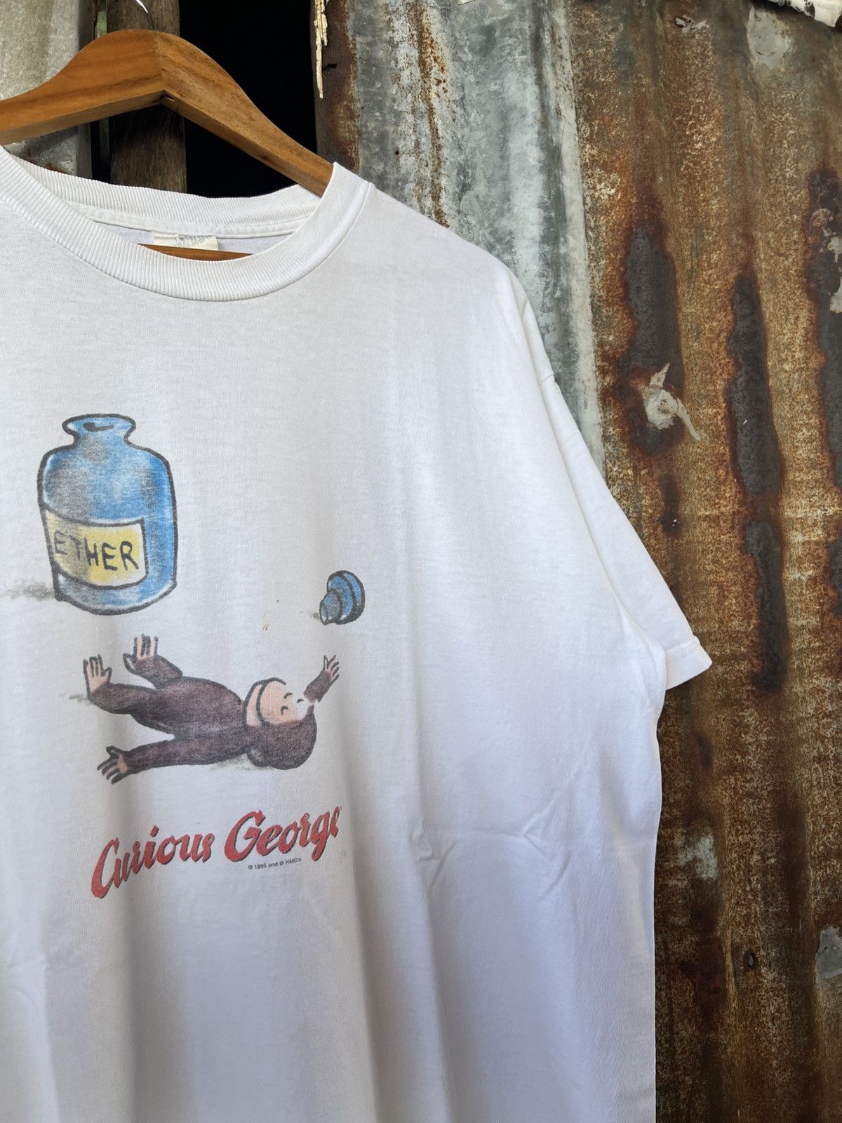 Vintage Vintage 90s Curious George Ether Tee Size US XL / EU 56 / 4 - 7 Thumbnail