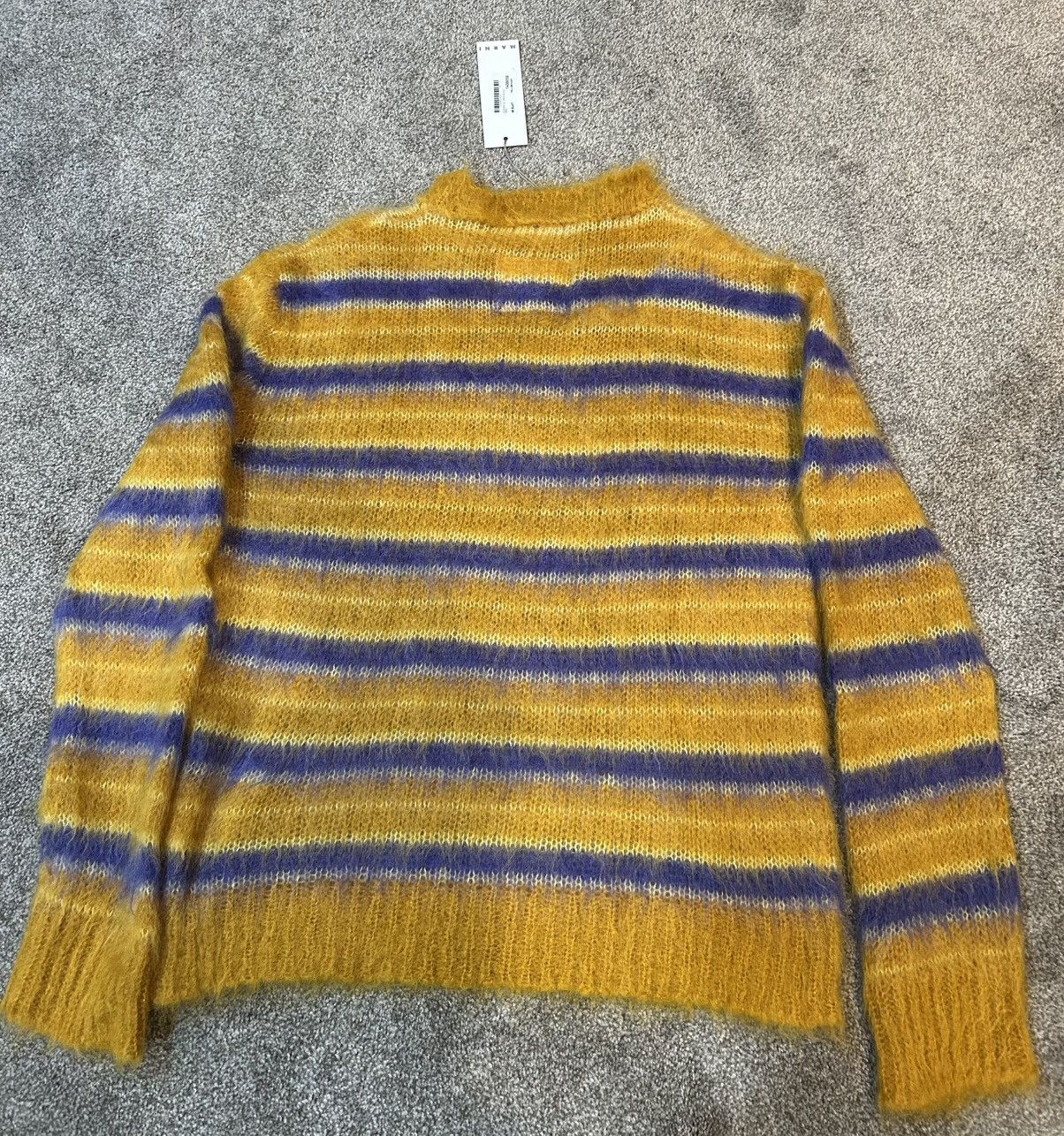 Marni Marni mohair fuzzy wuzzy sweater blue and yellow Size US L / EU 52-54 / 3 - 2 Thumbnail