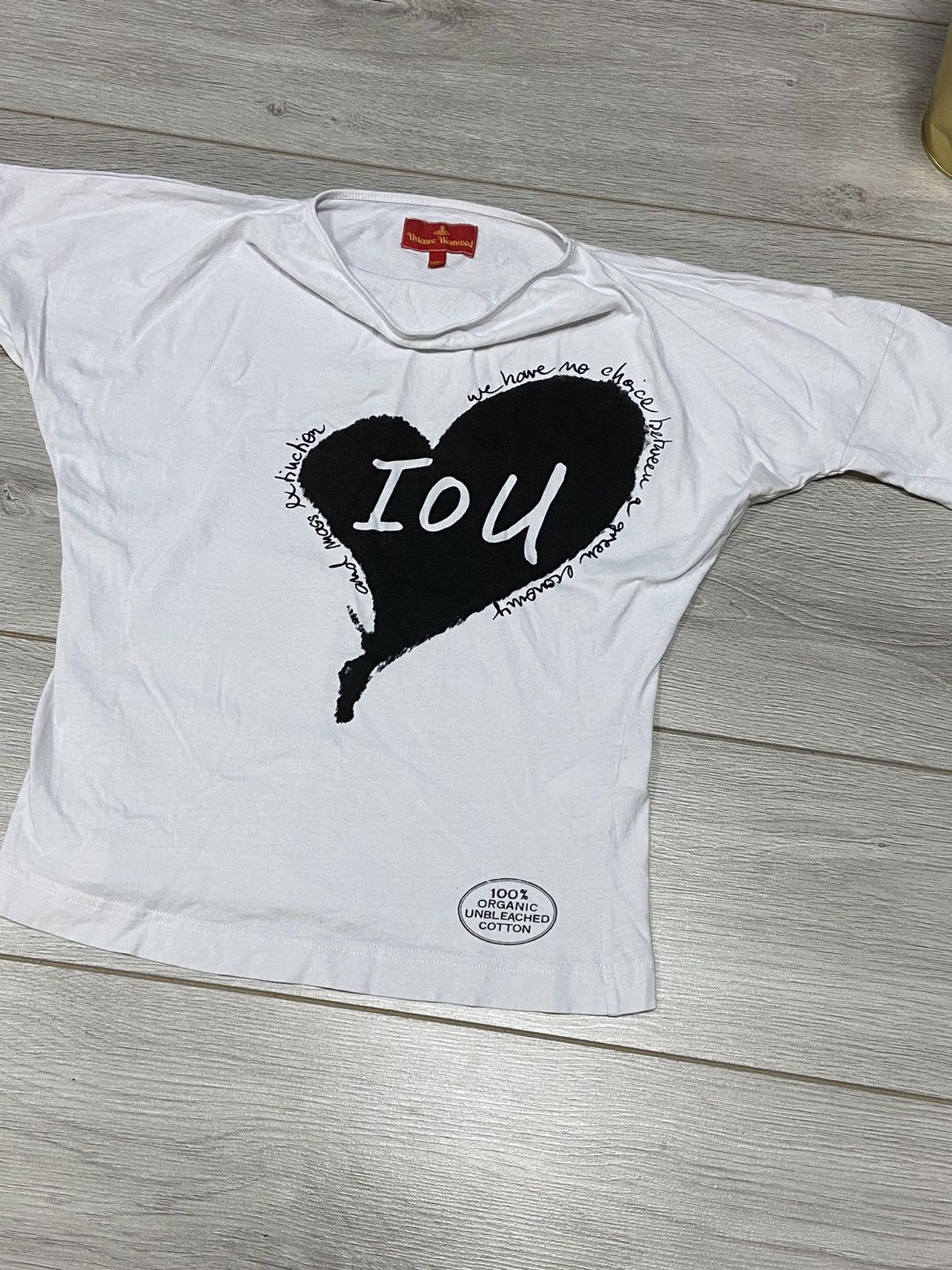 Vivienne Westwood Vivienne Westwood RARE big heart IOU designer t-shirt Size S / US 4 / IT 40 - 4 Thumbnail