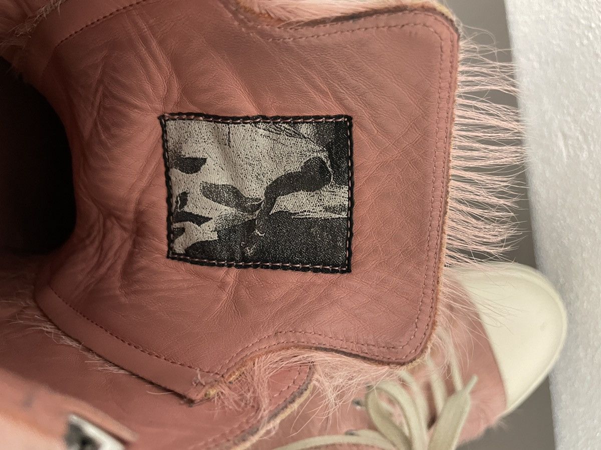 Pink pony hair Rick Owens mainline Ramones. Size 43. FW22