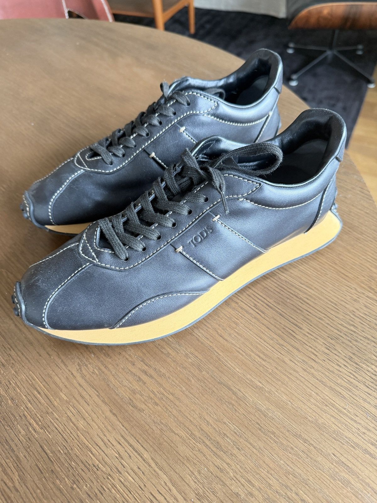 Tod's TOD'S Leather low trainers Size US 9 / EU 42 - 2 Thumbnail