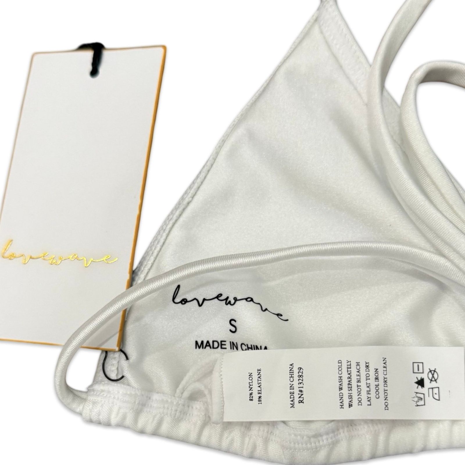 REVOLVE Lovewave White String Bikini Bathing Suit size XS NEW Size ONE SIZE - 8 Thumbnail