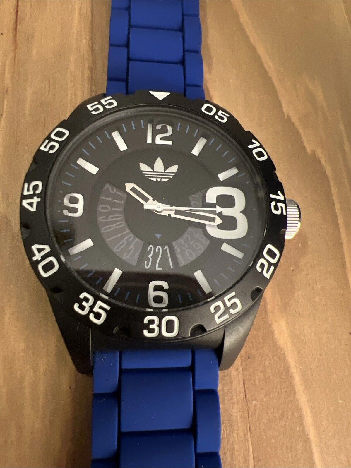 Adidas Adidas Watch Silicone Blue band model ADH3112 new battery Grailed