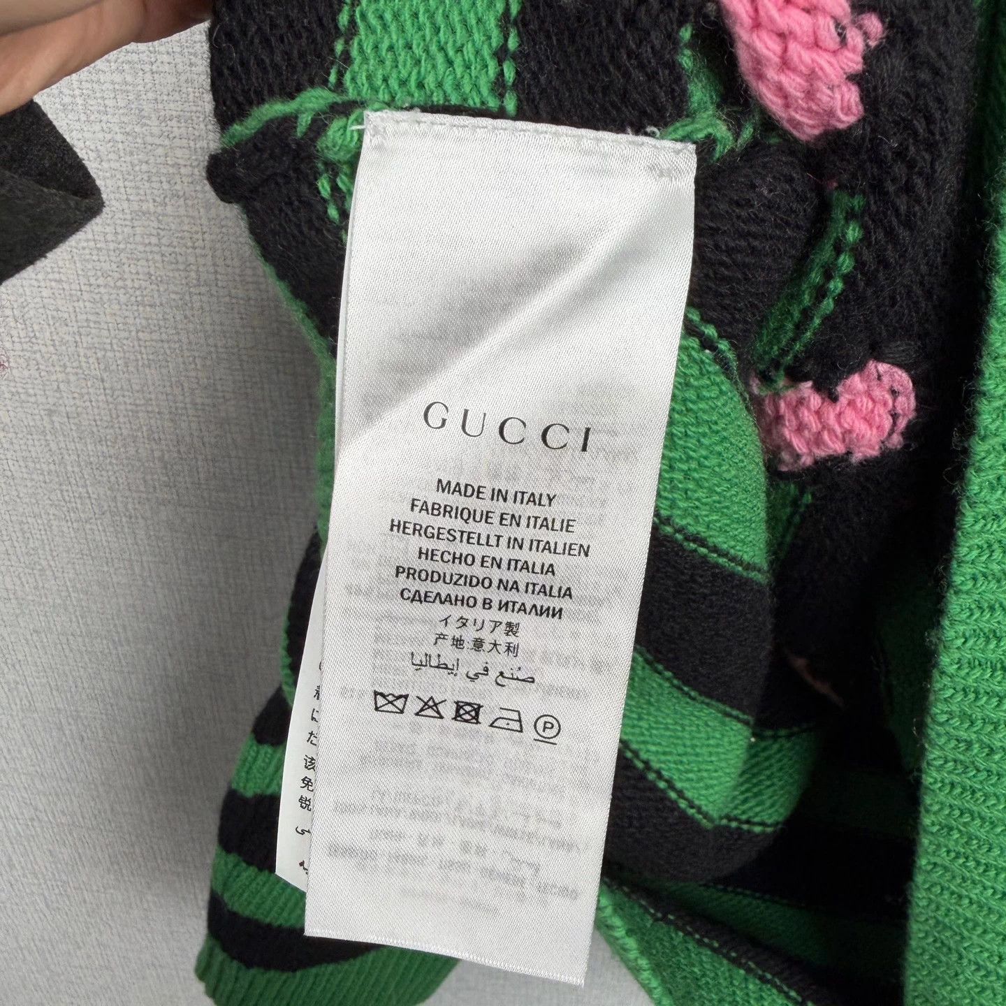 Gucci Gucci Green Striped Cat Sweater Size US S / EU 44-46 / 1 - 4 Thumbnail
