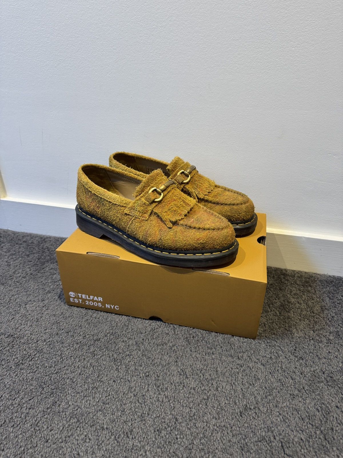 Dr. Martens Mustard paisley loafers Size US 9.5 / EU 42-43 - 1 Thumbnail